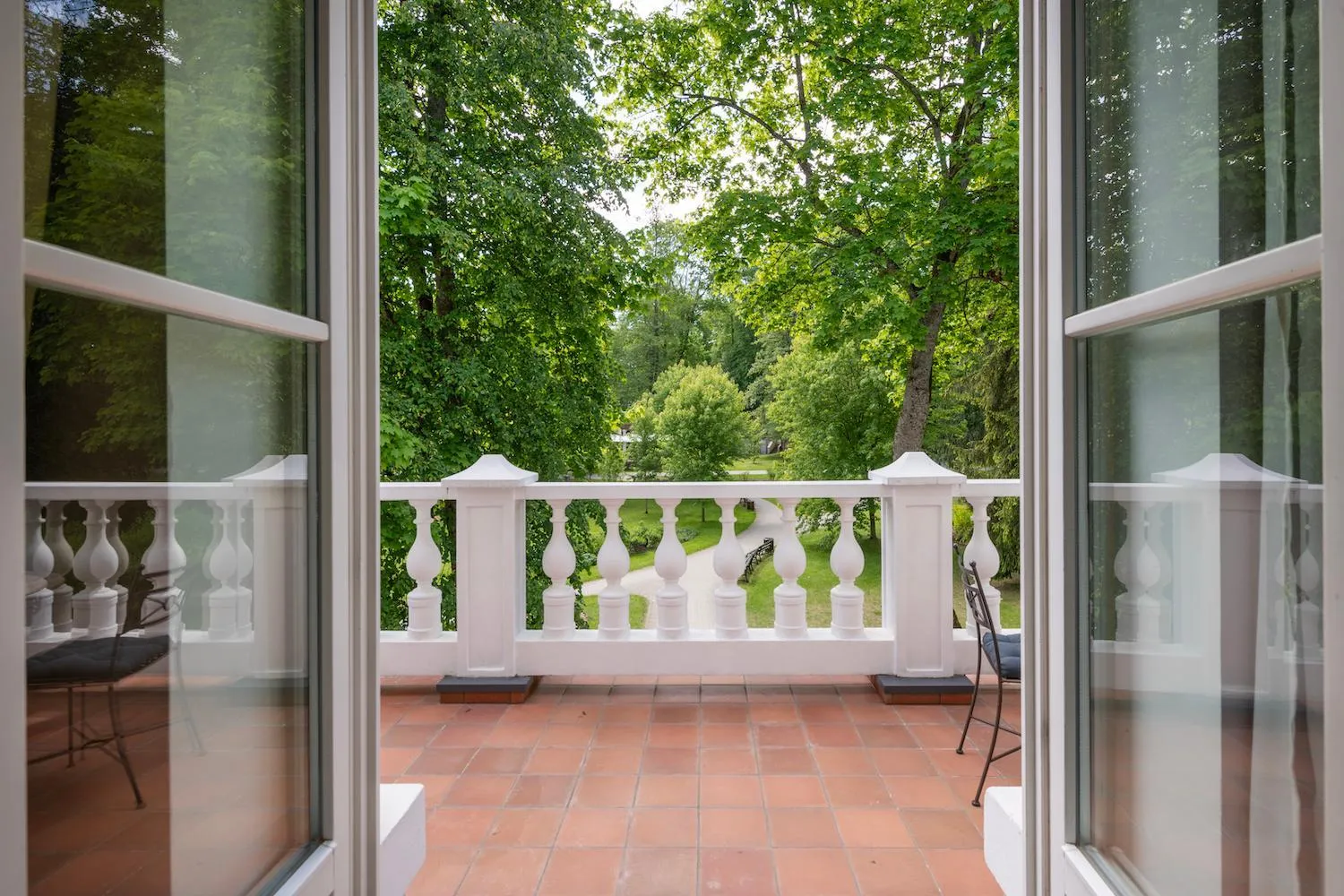 Balcony/Terrace in Europa Royale Druskininkai