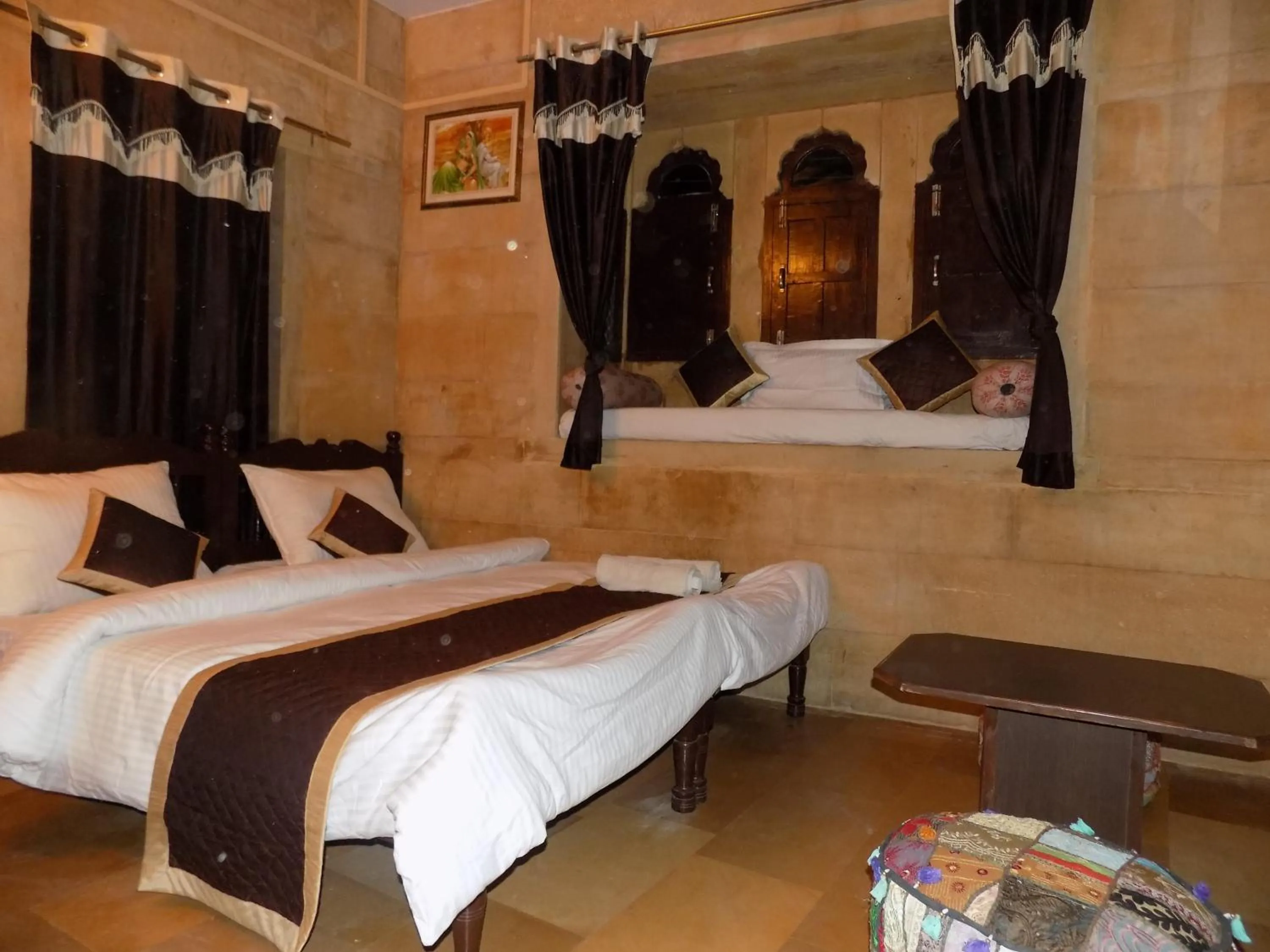 Bed in Hotel Fotiya jaisalmer
