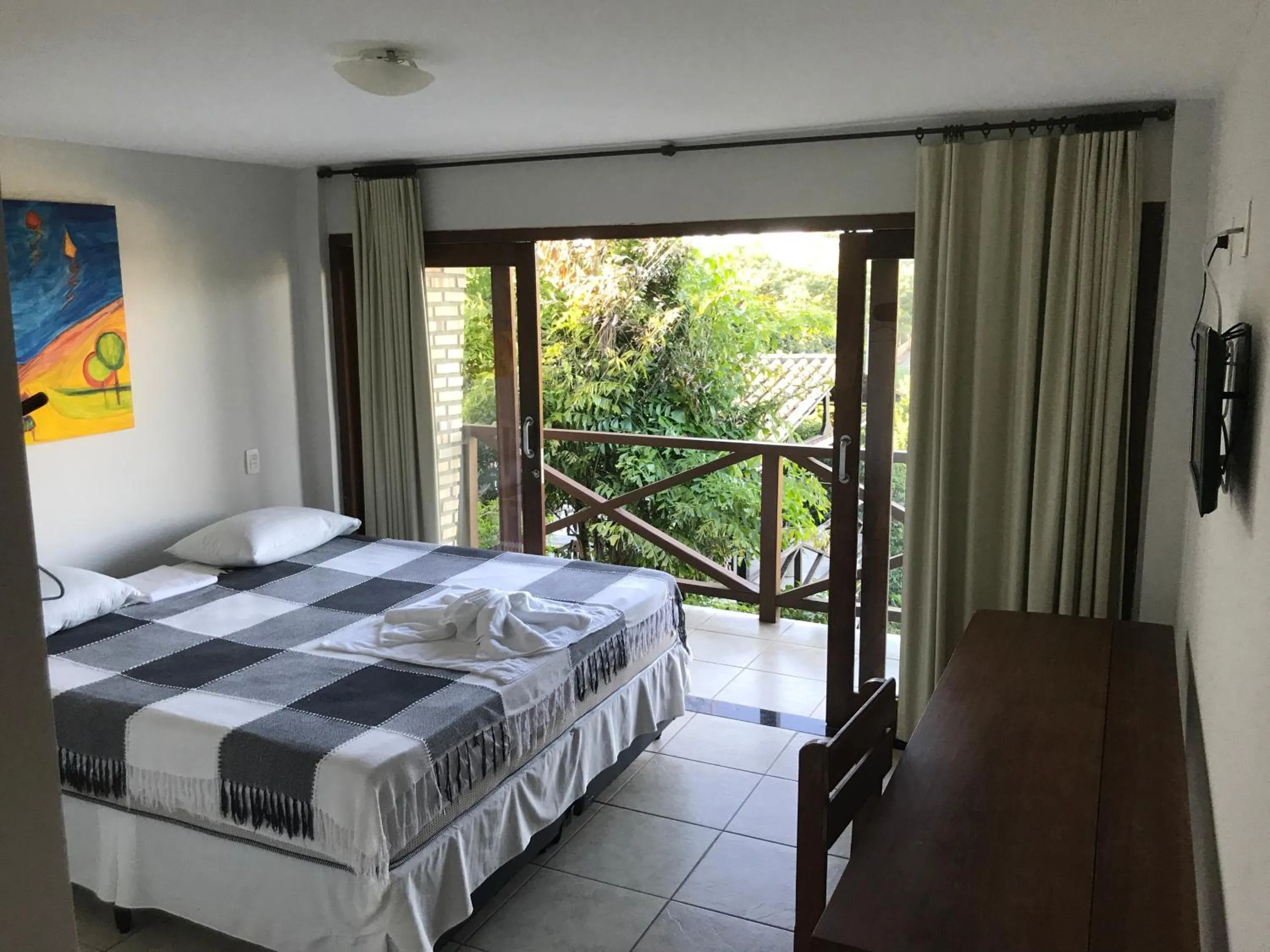 Bed in Pousada Mãe Natureza
