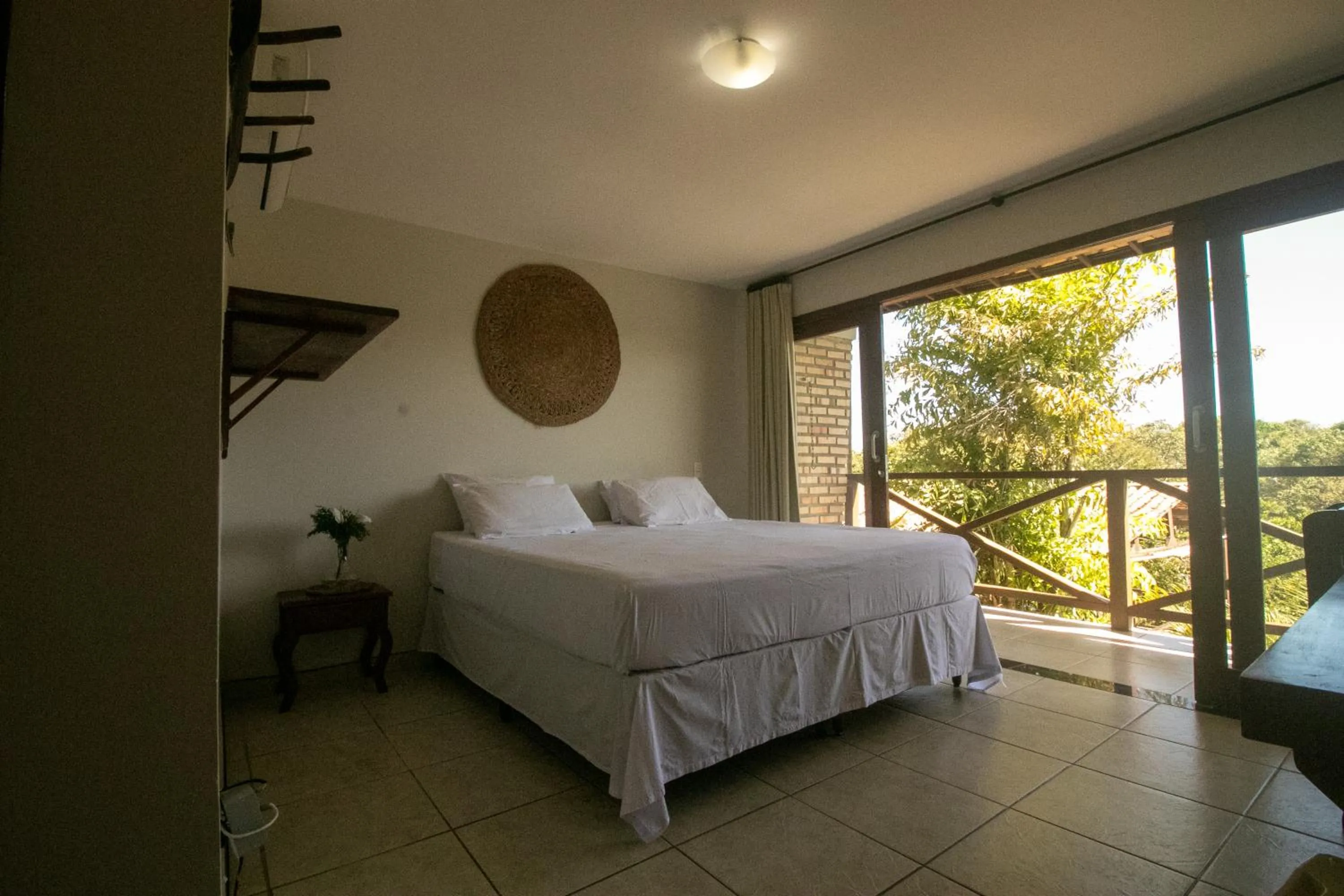 Bed in Pousada Mãe Natureza