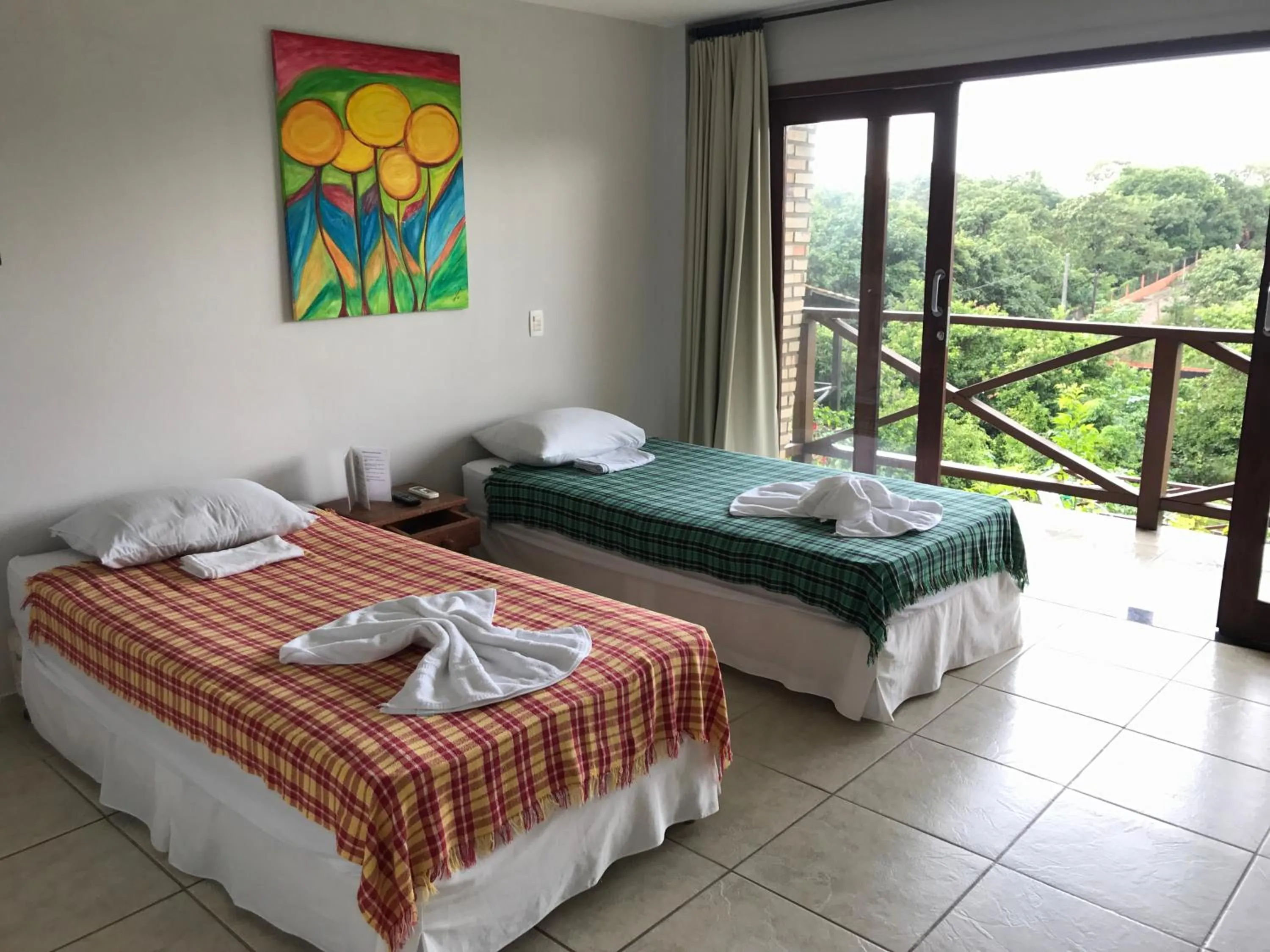 Bed in Pousada Mãe Natureza