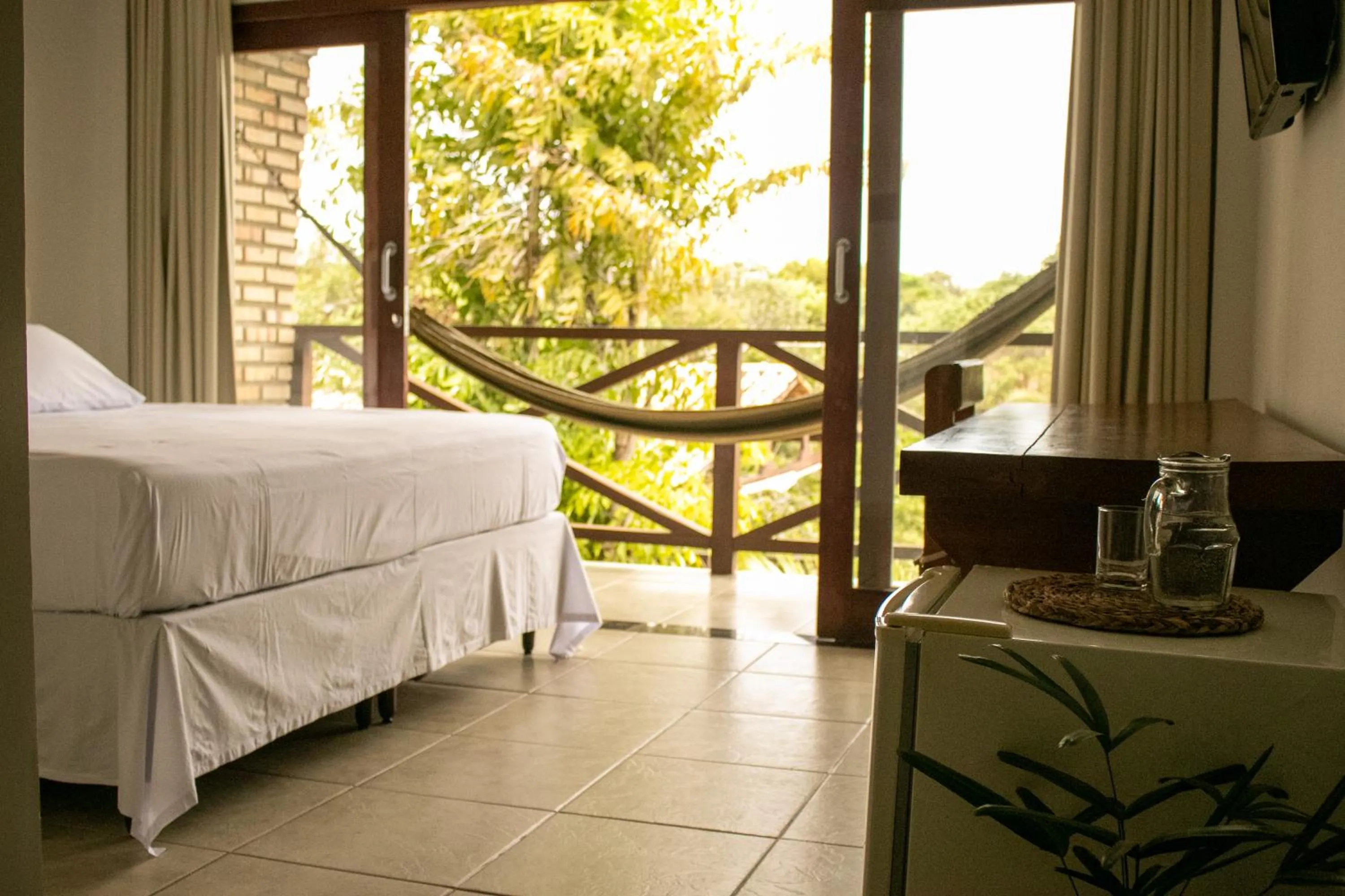 Bed in Pousada Mãe Natureza