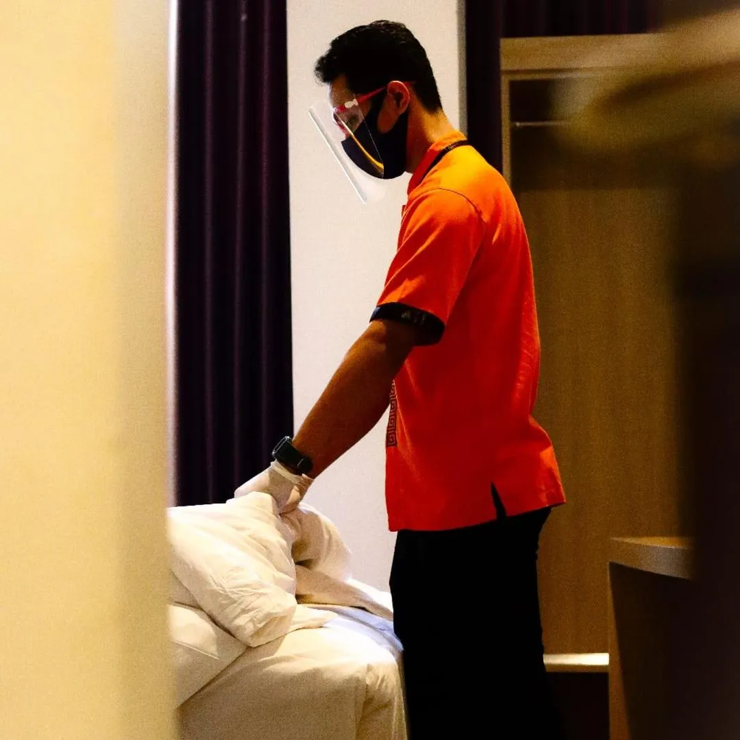 Staff, Bed in News Hotel by Graha Pena Jawa Pos