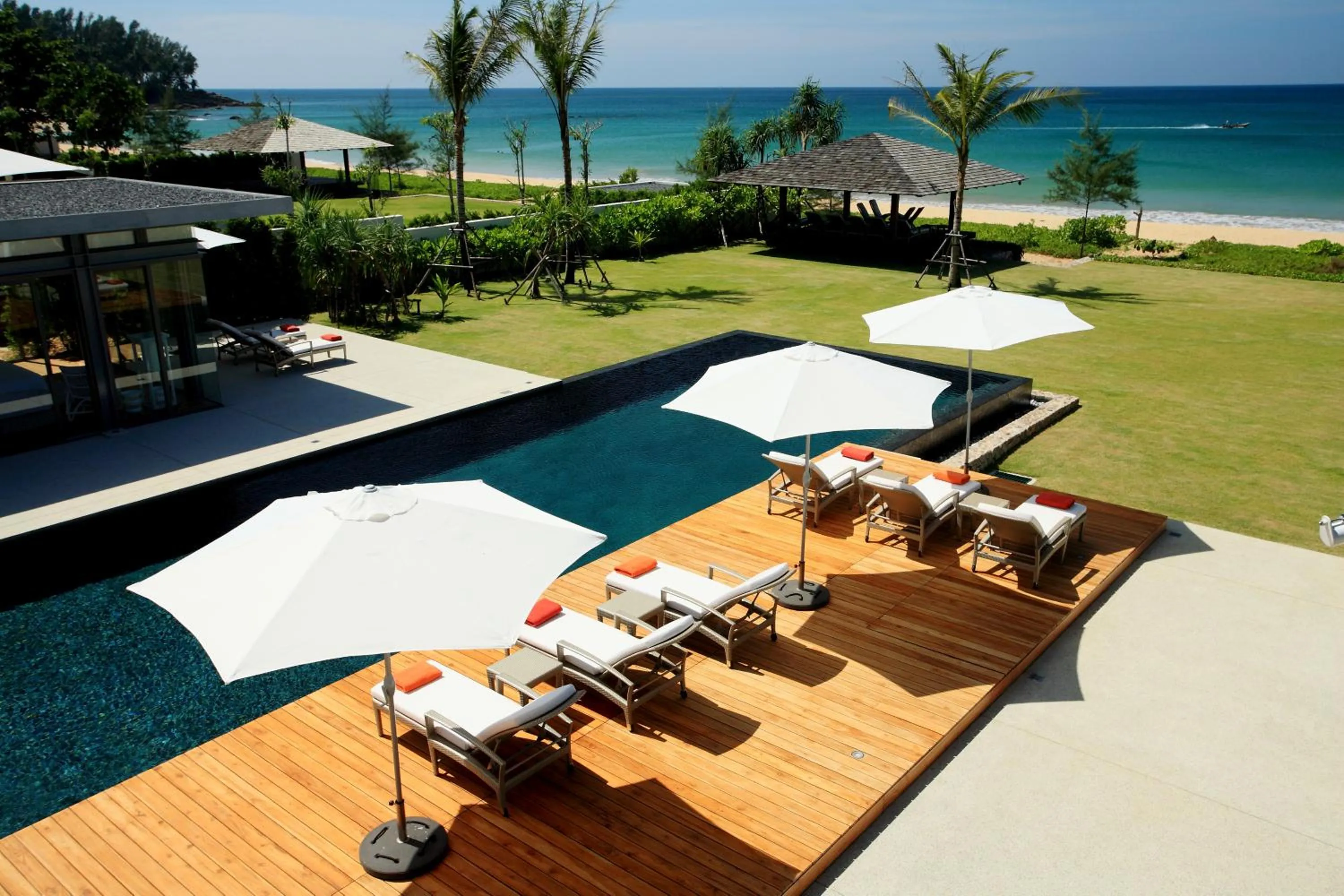 Pool view in Sava Beach Villas