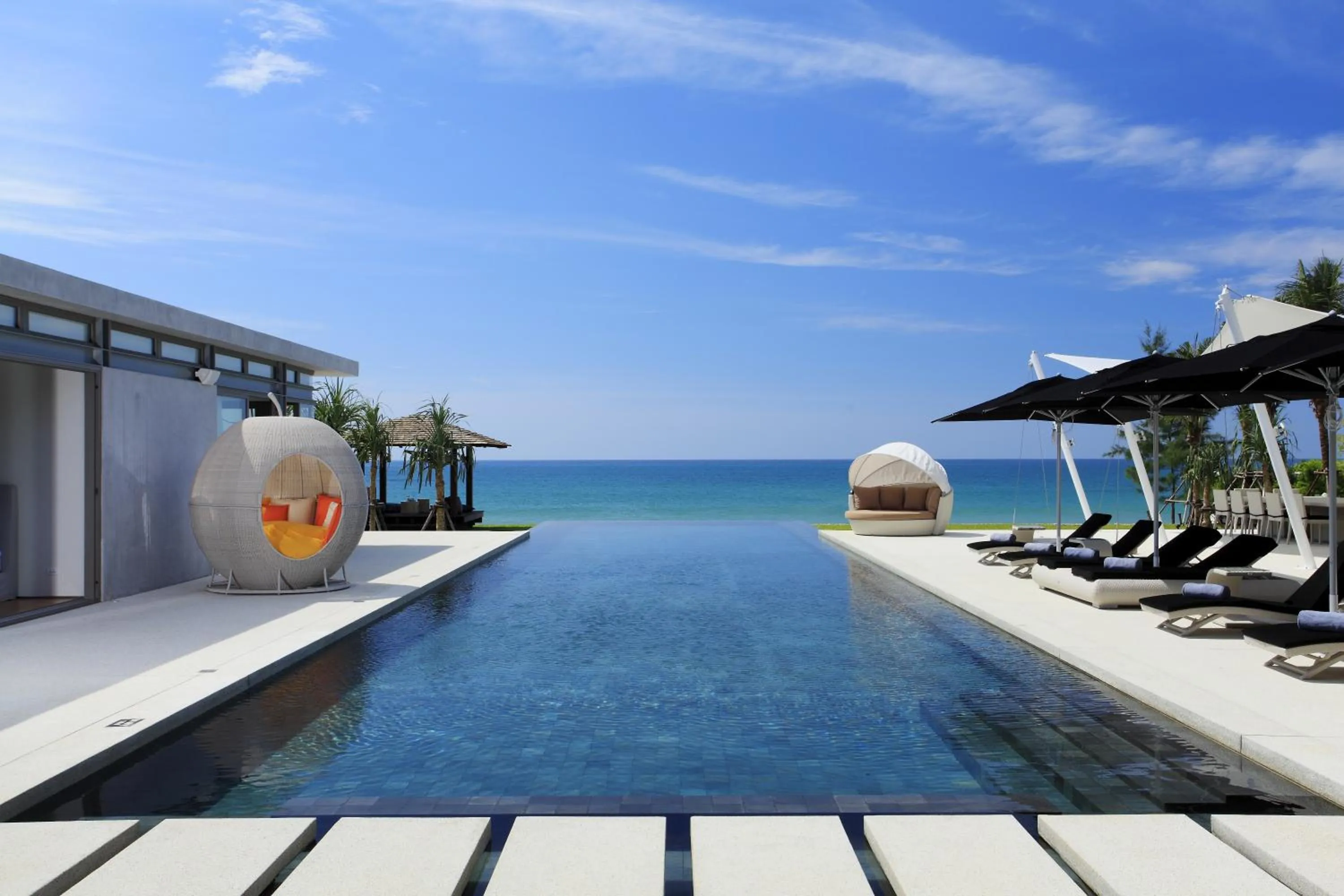 Pool view in Sava Beach Villas