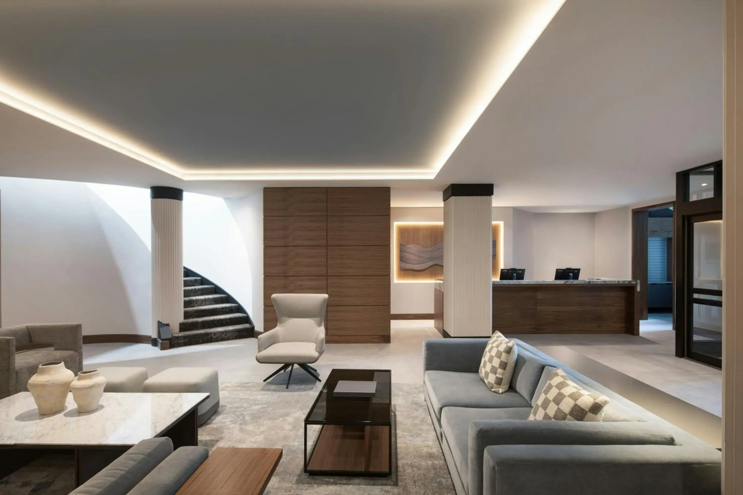 Lobby or reception in SpringHill Suites by Marriott Old Montreal Lobby or reception in SpringHill Suites by Marriott Old Montreal