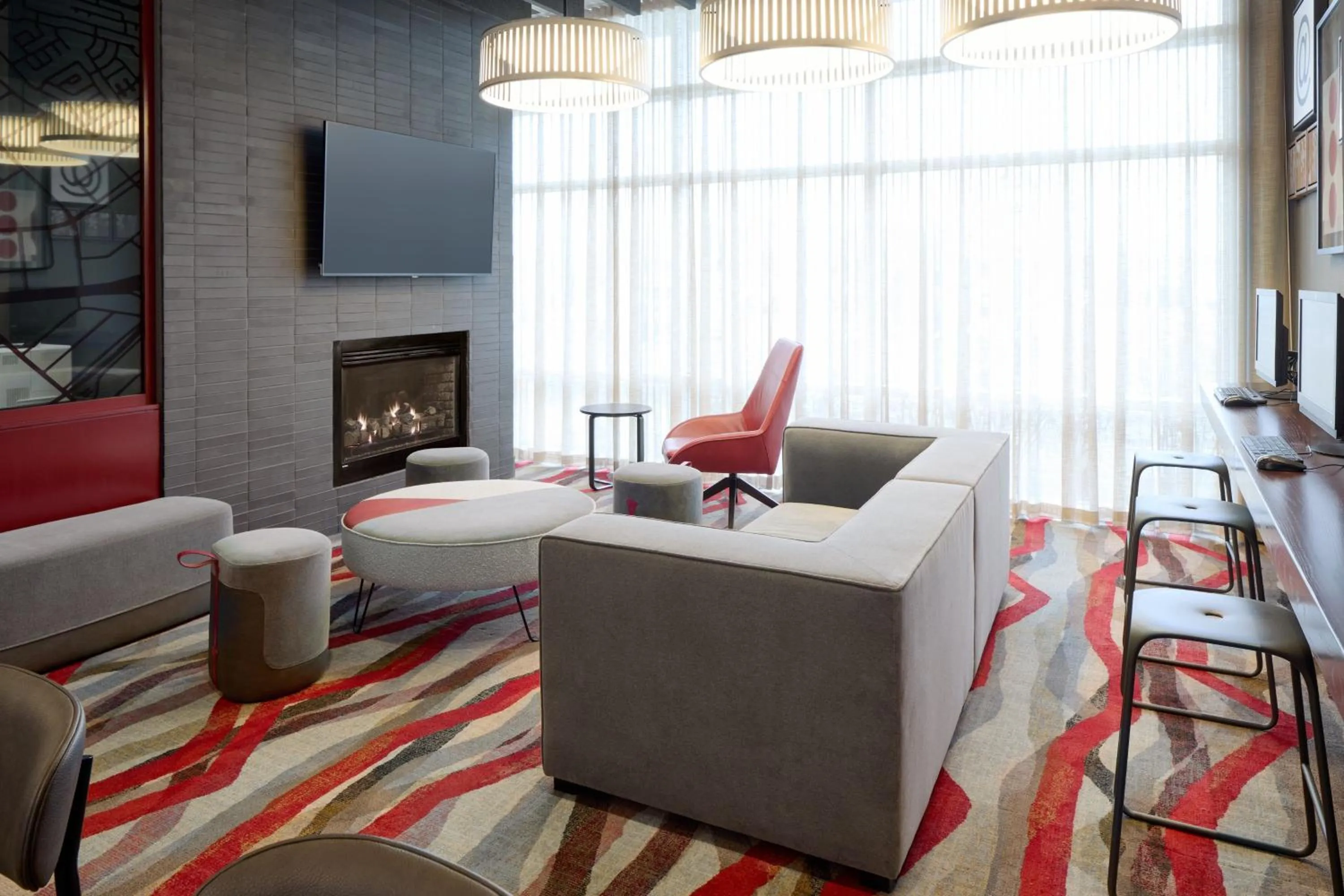 Lobby or reception in Residence Inn by Marriott Montreal Airport