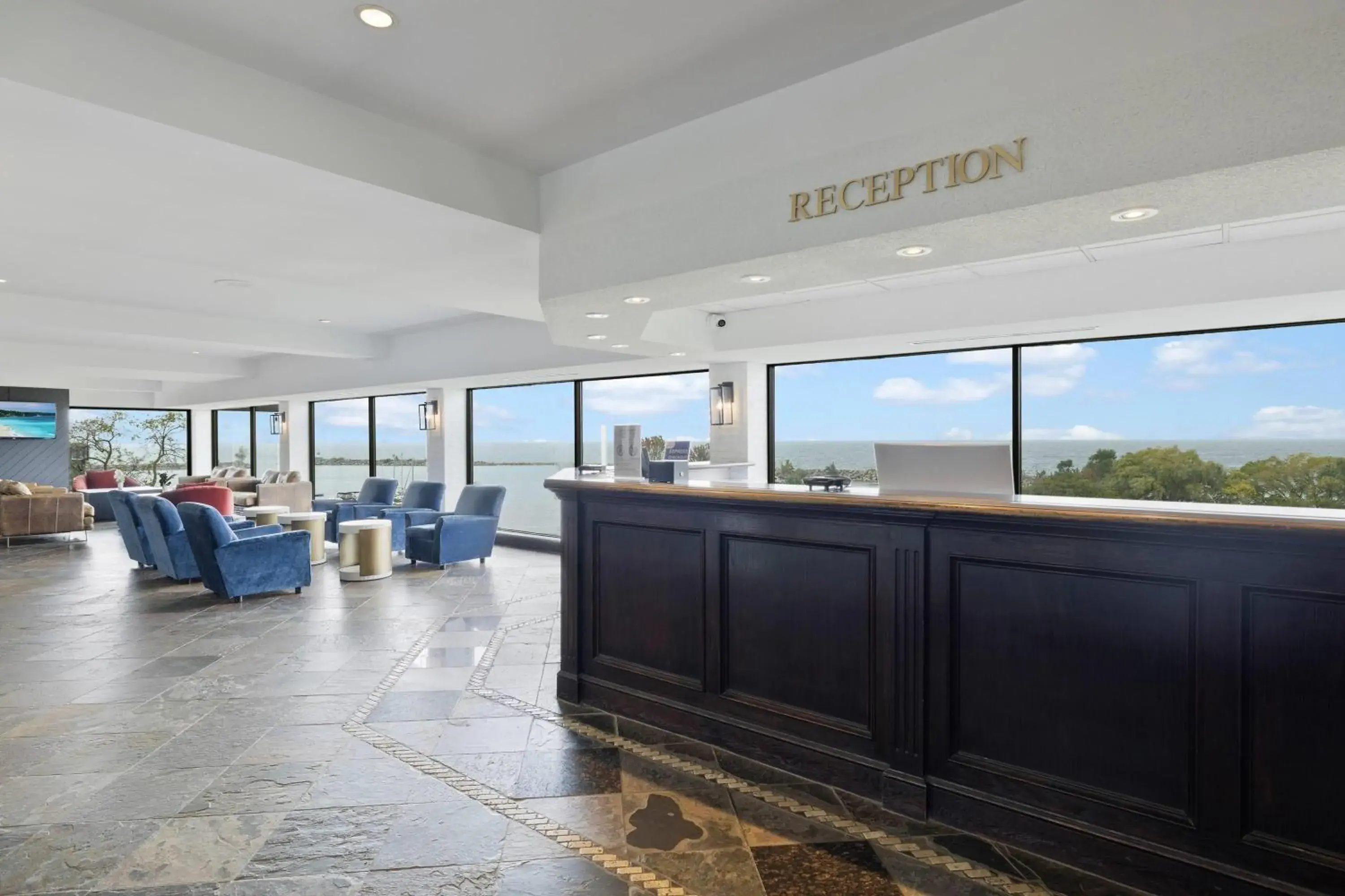 Lobby or reception in The Jordan Hotel Ramada by Wyndham Lobby or reception in The Jordan Hotel Ramada by Wyndham