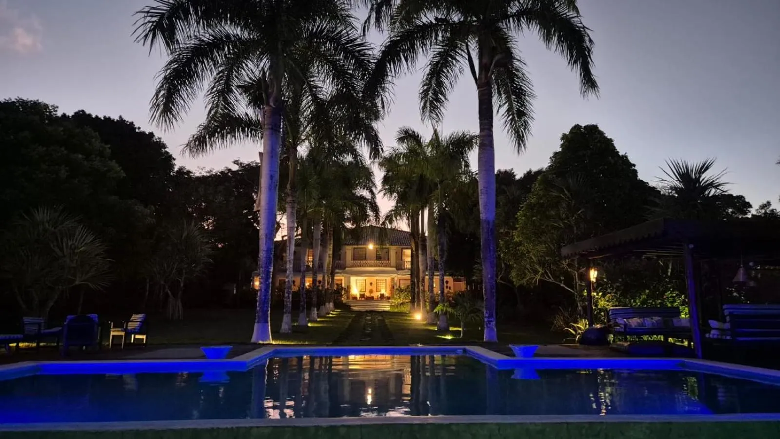 Garden view in Casa Grande São Vicente