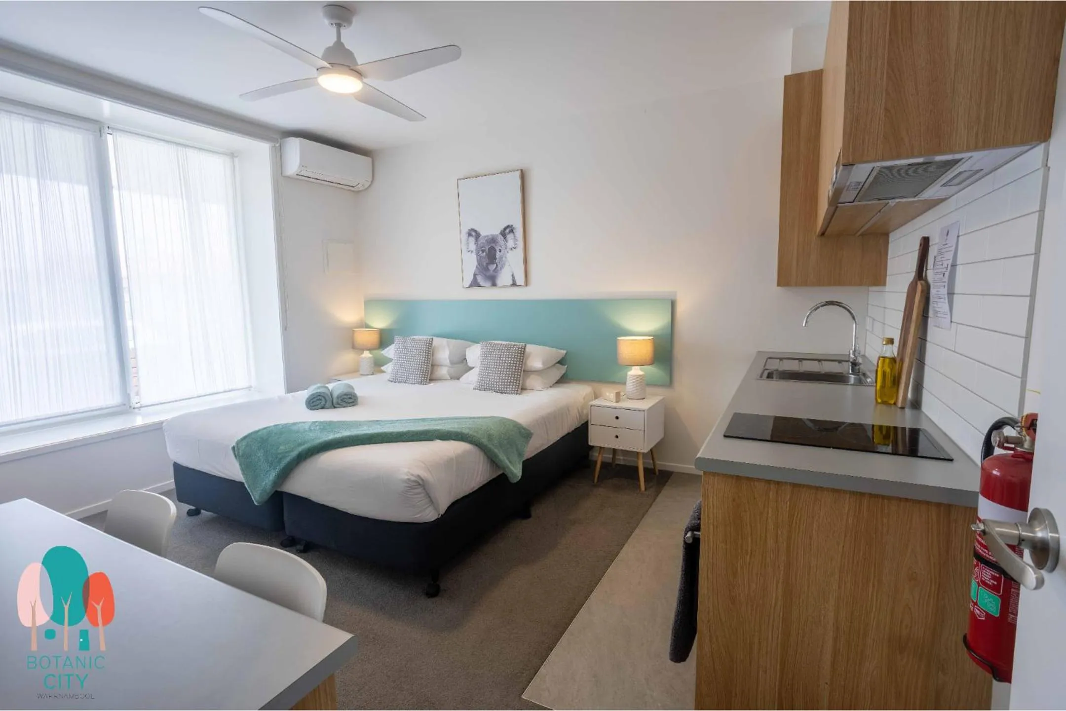 Bed in Botanic City Apartments