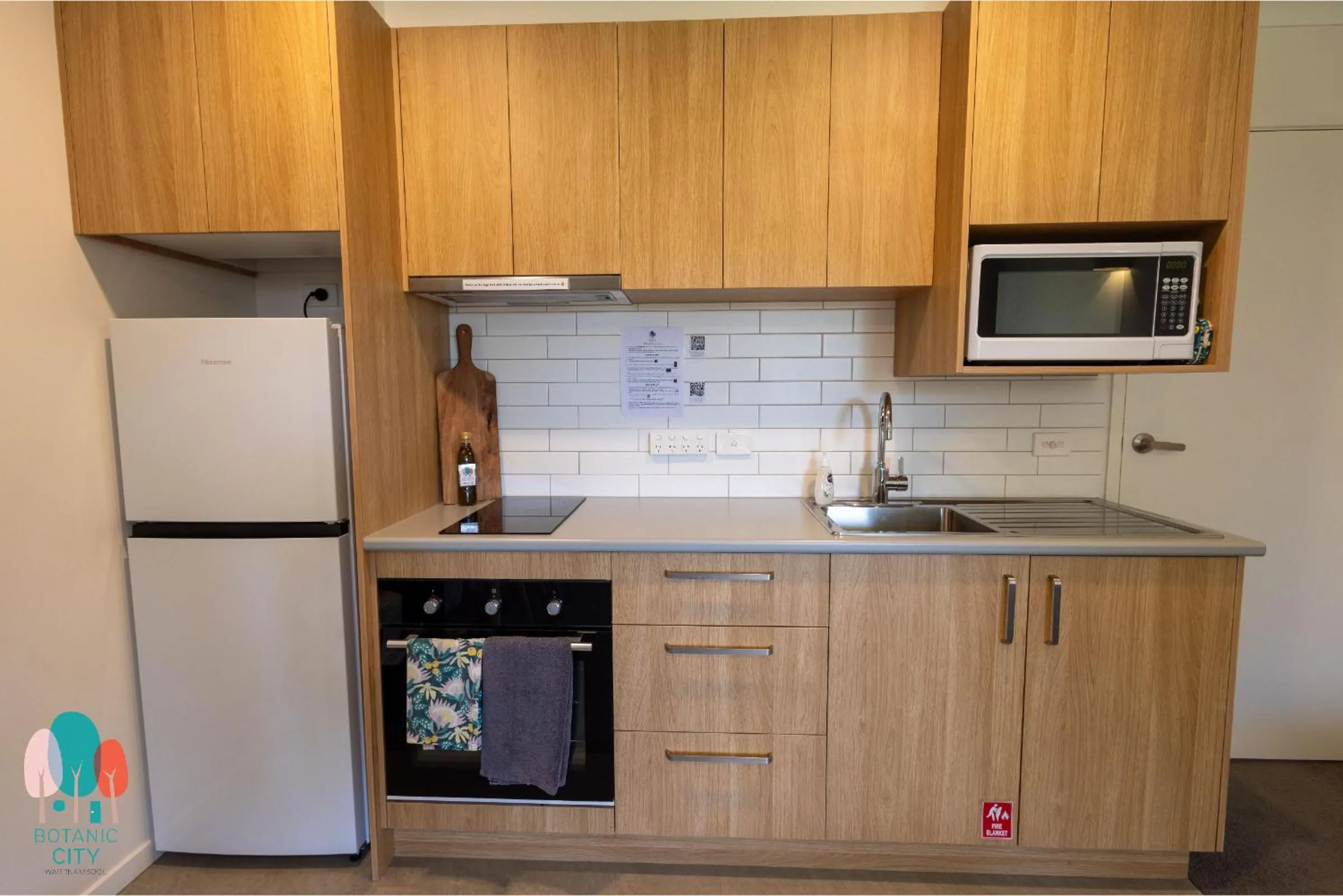 Kitchen or kitchenette in Botanic City Apartments