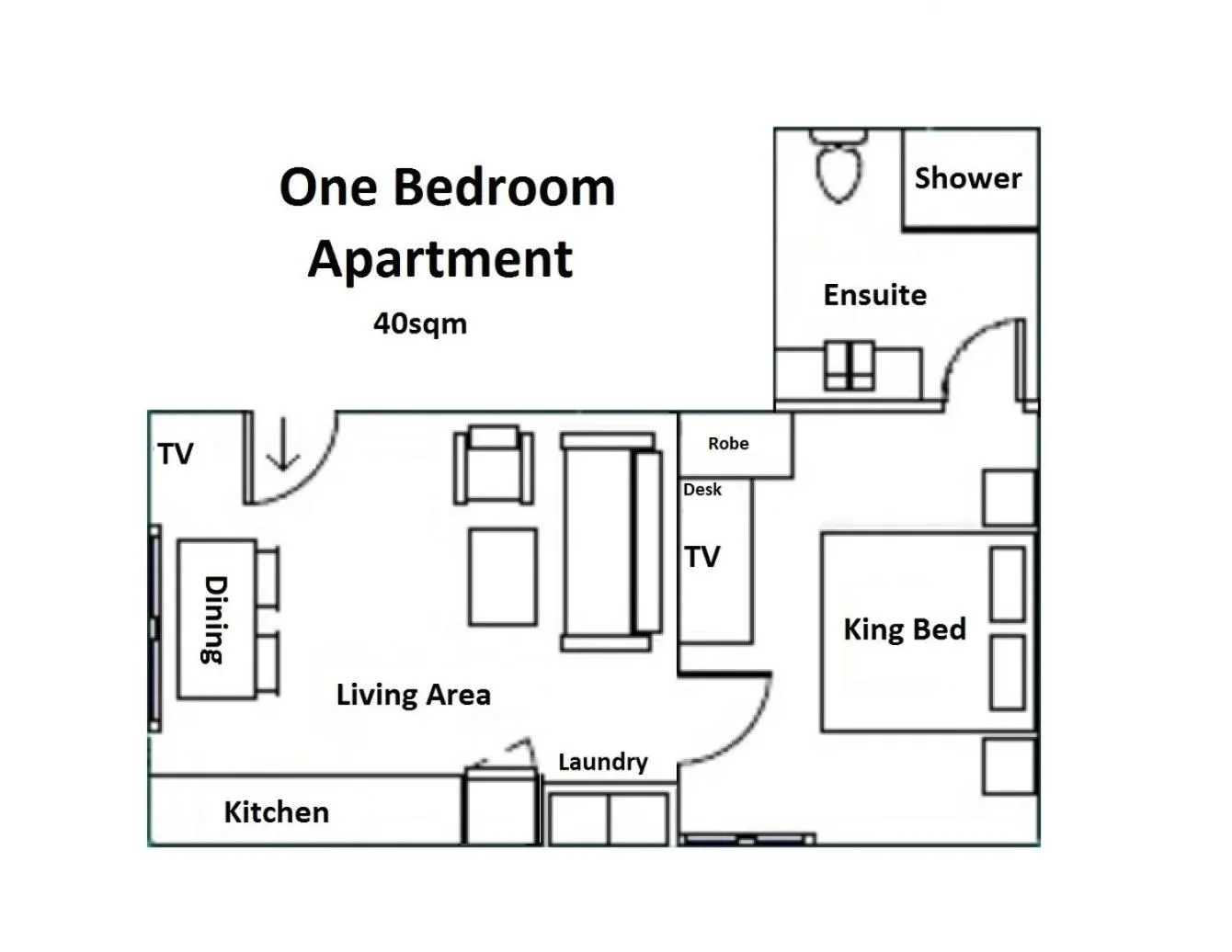 Floor plan in Botanic City Apartments