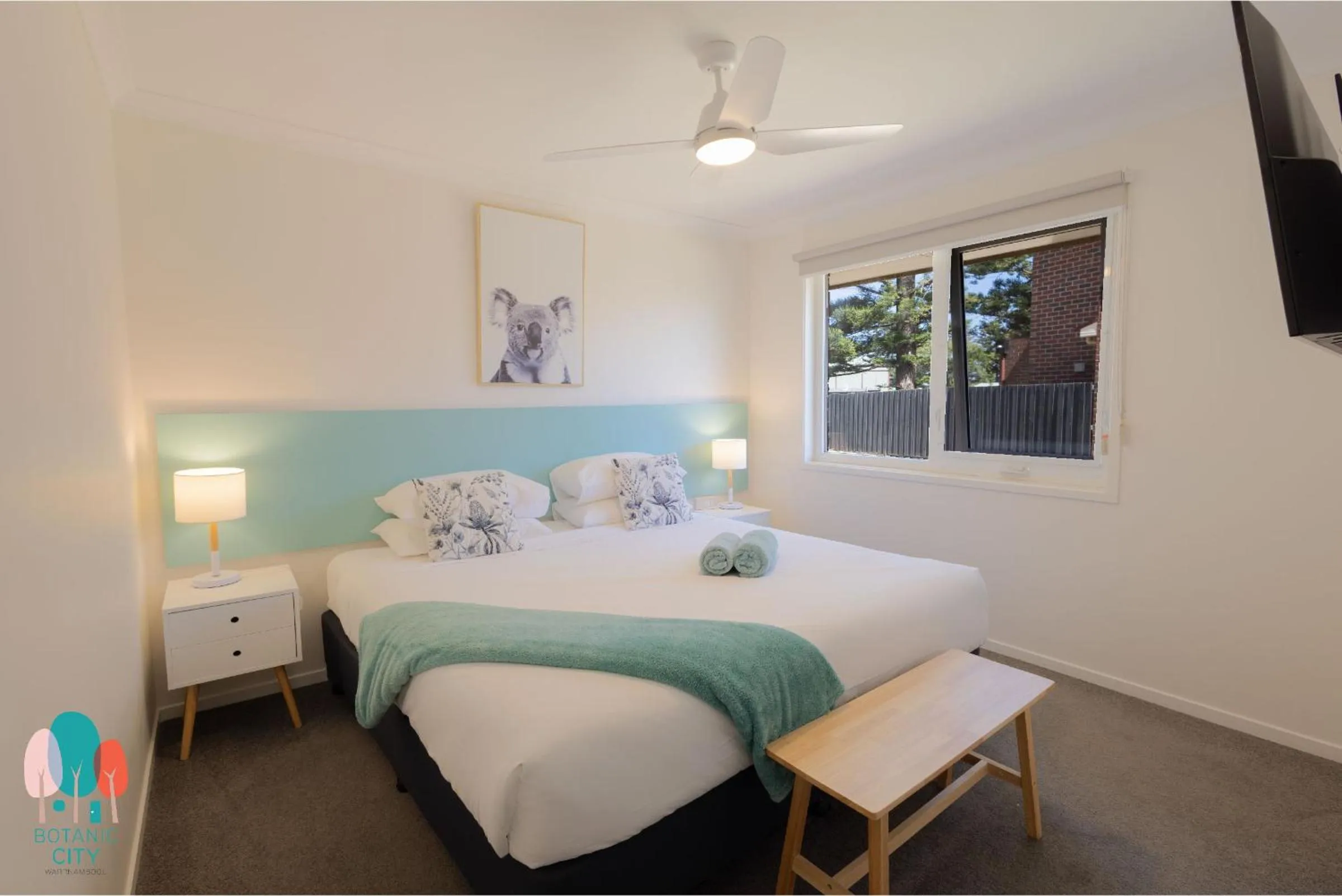 Bed in Botanic City Apartments