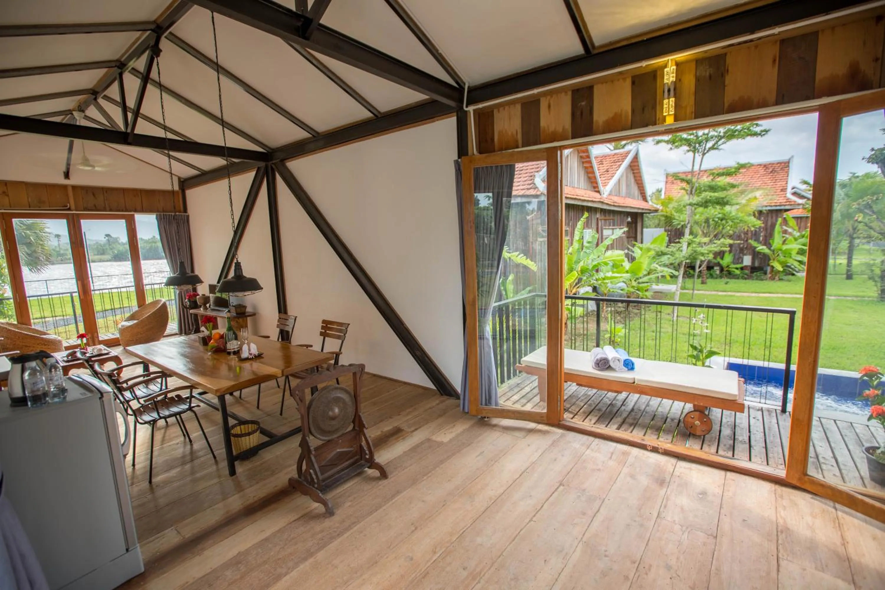 Dining area in Kampot River Residence