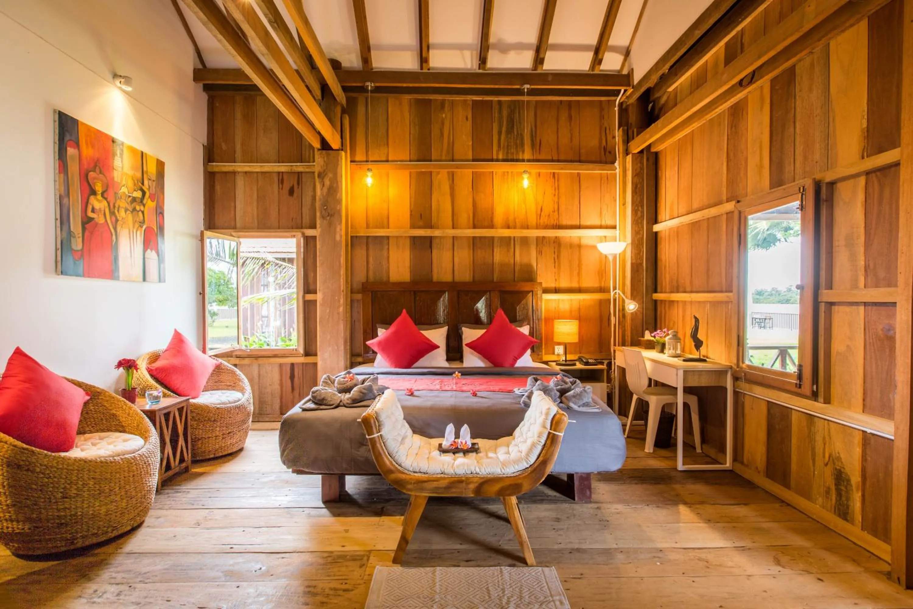 Bedroom in Kampot River Residence