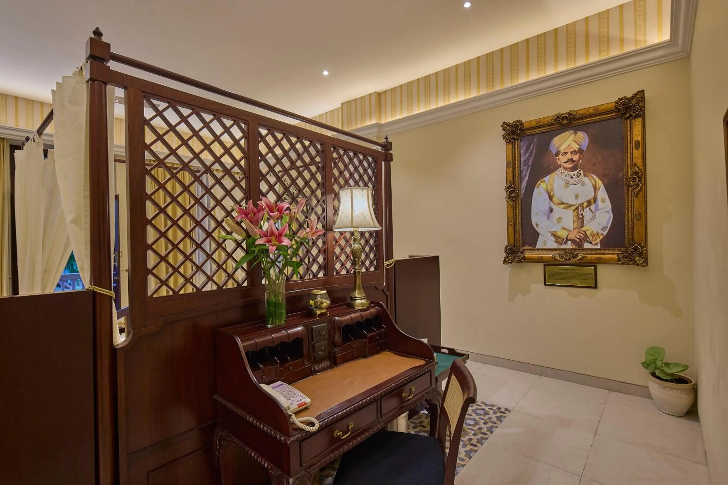 Decorative detail in Royal Orchid Metropole Mysore