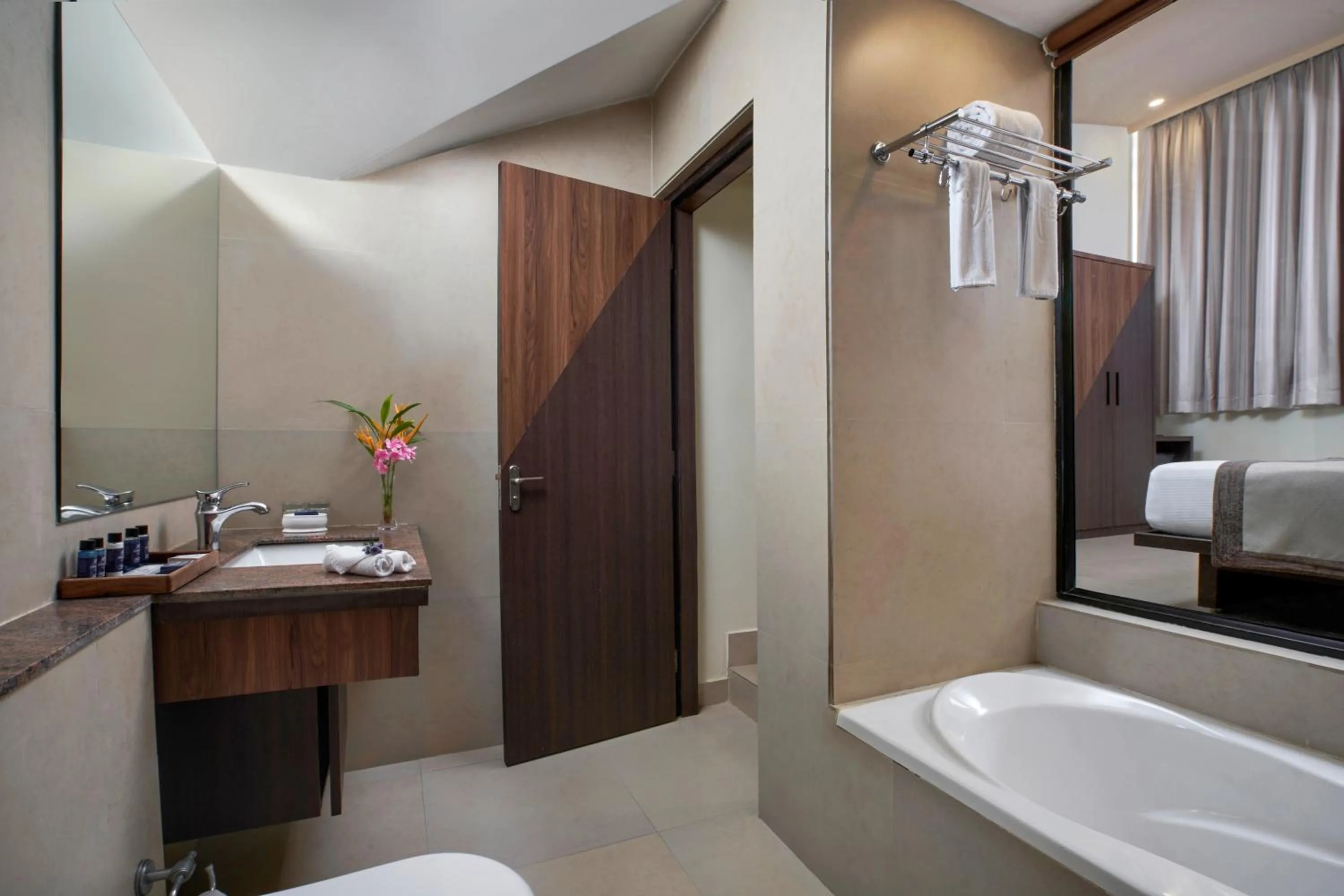 Bathroom, Bed in Resort Rio
