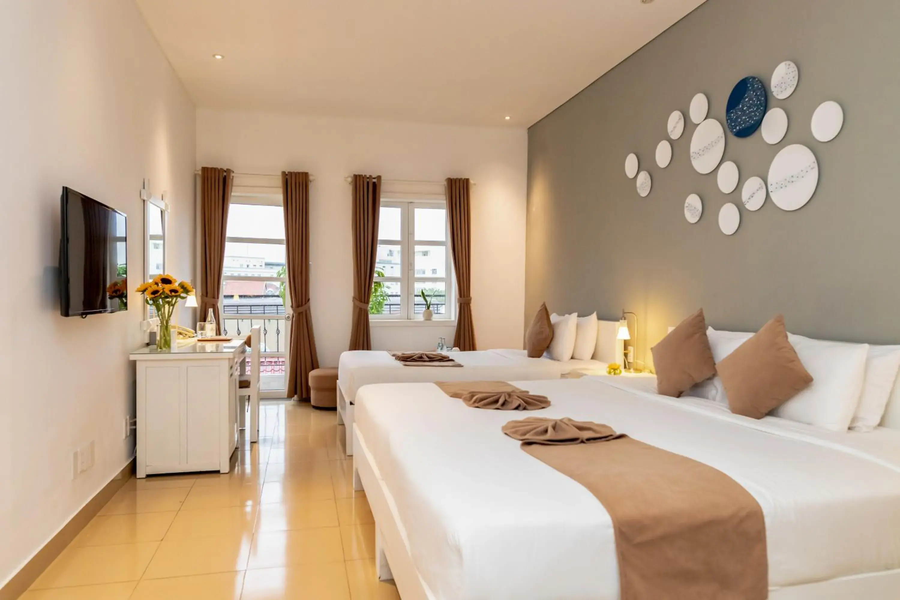 Decorative detail, Bed in Alba Hotel Decorative detail, Bed in Alba Hotel