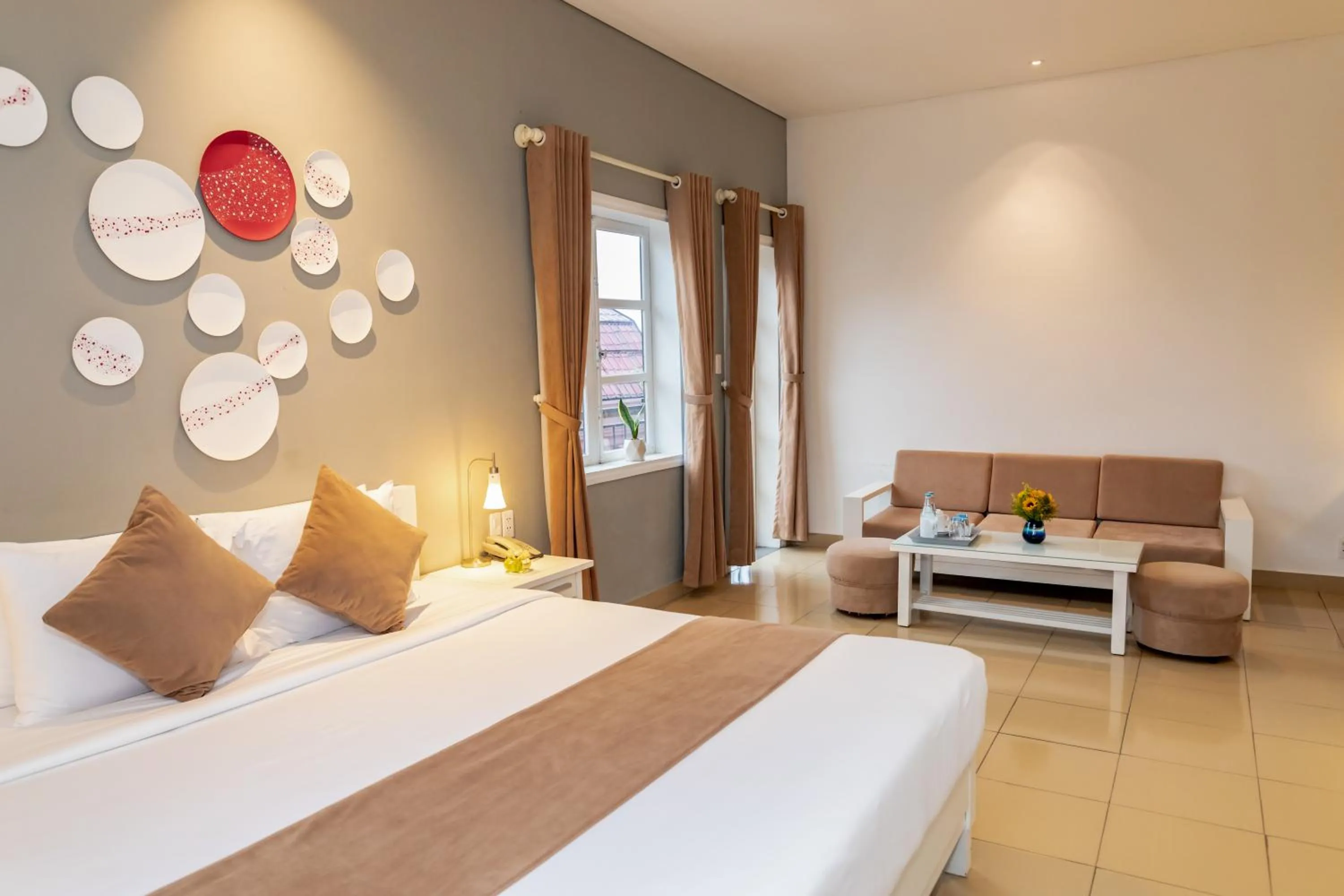 Decorative detail, Bed in Alba Hotel