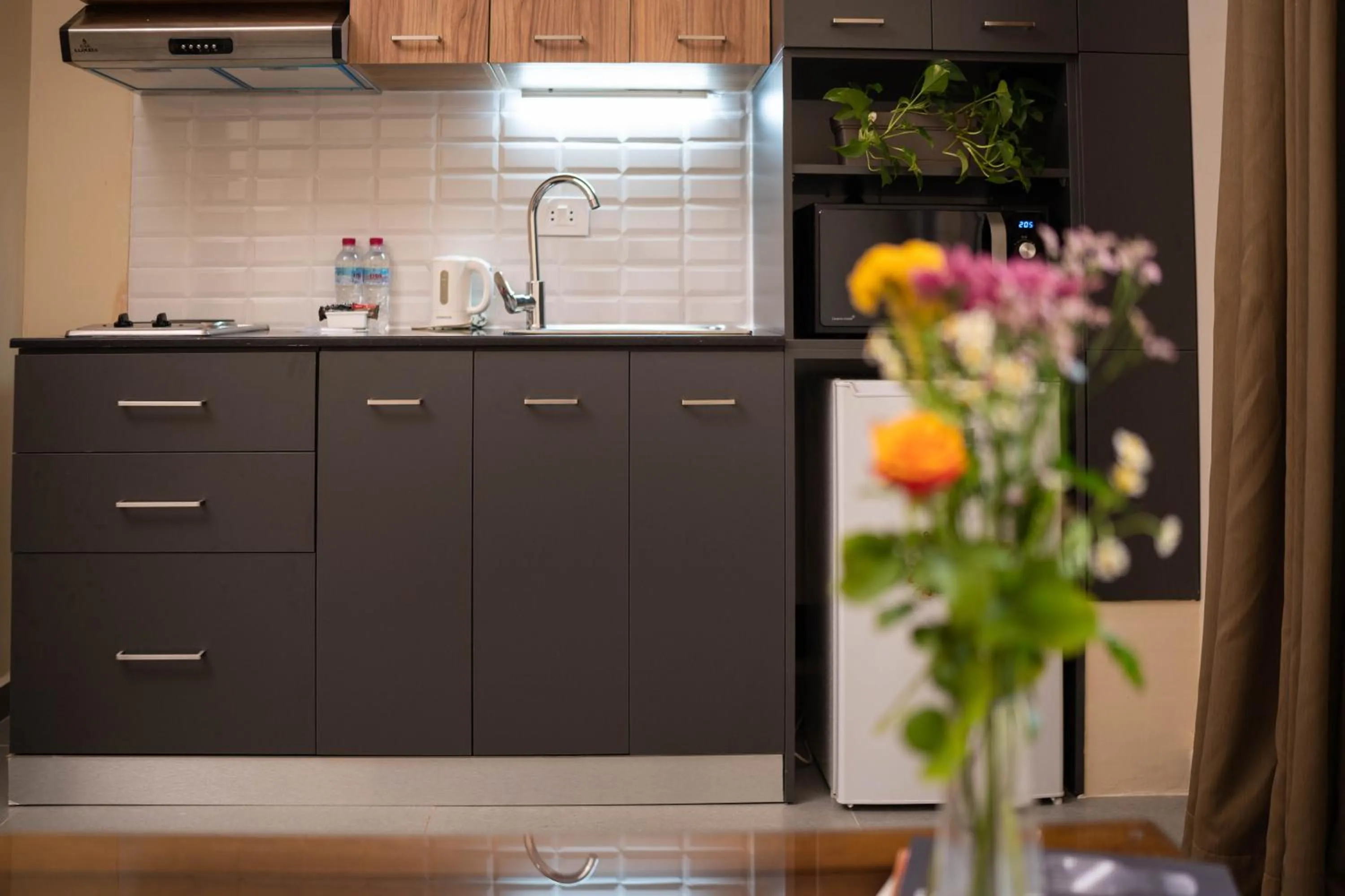 Kitchen or kitchenette in Cosmopolitan Hotel