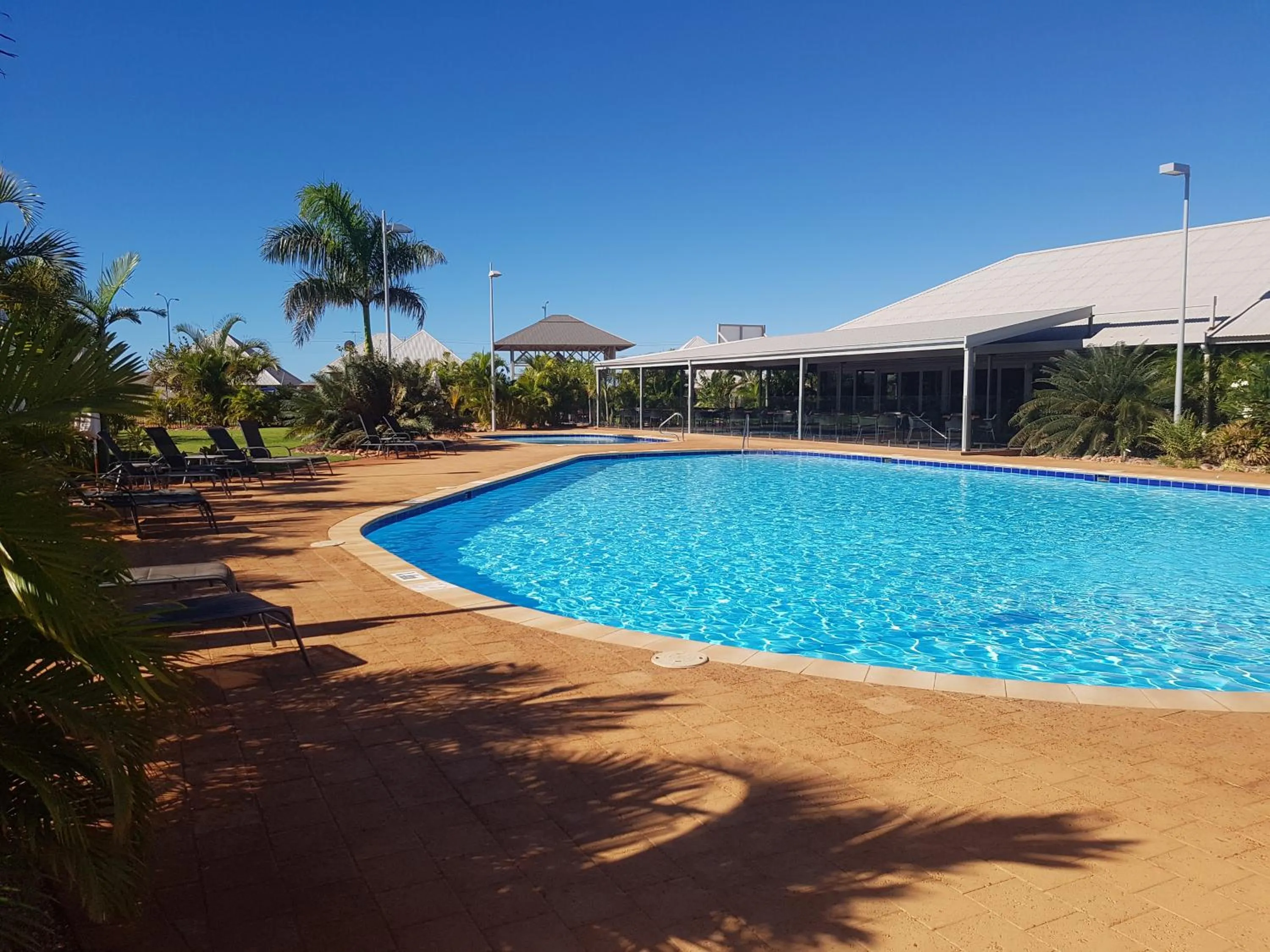 Swimming pool in Exmouth Escape Resort