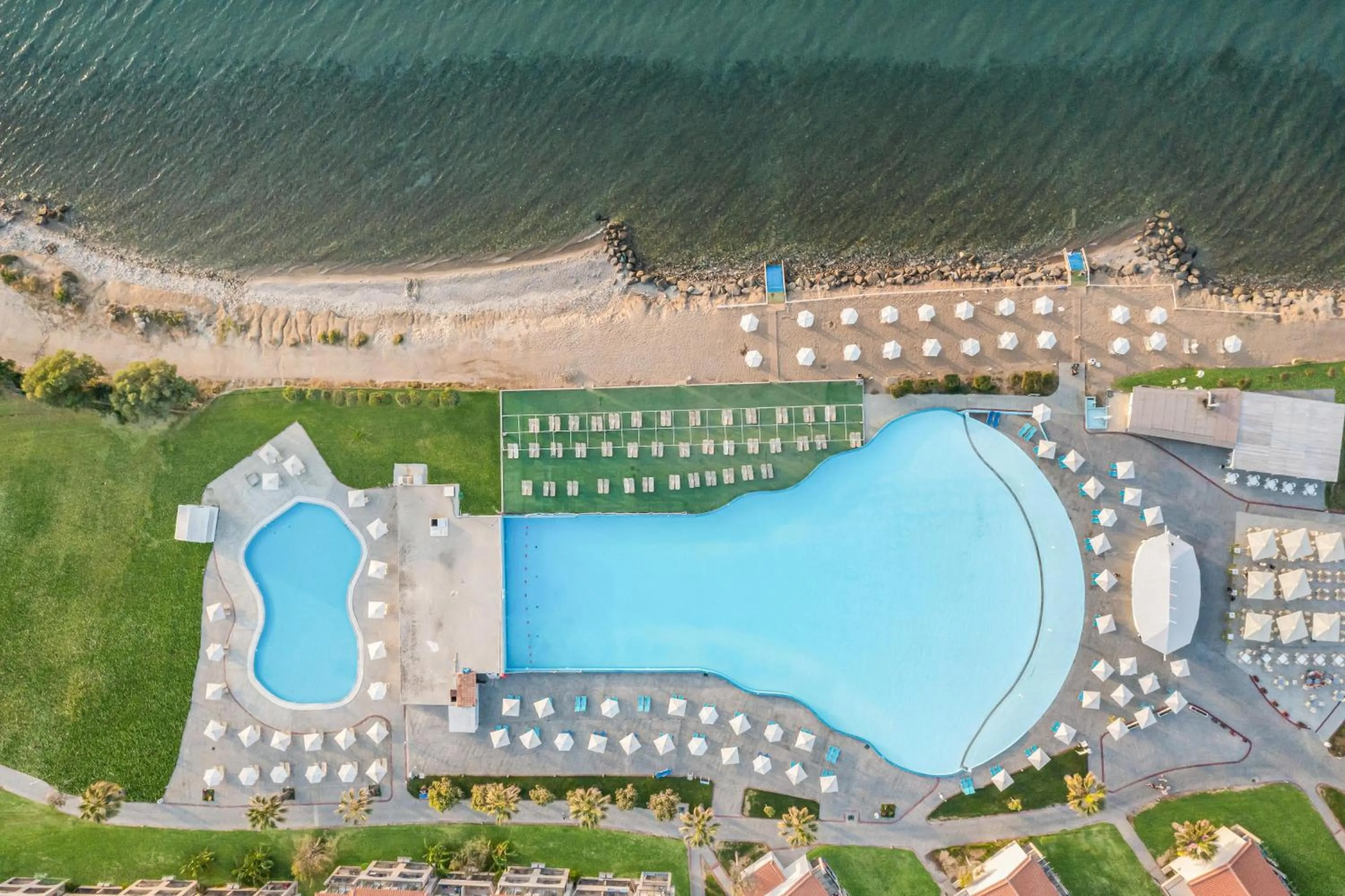 Bird's eye view in White Olive Marine Aquapark