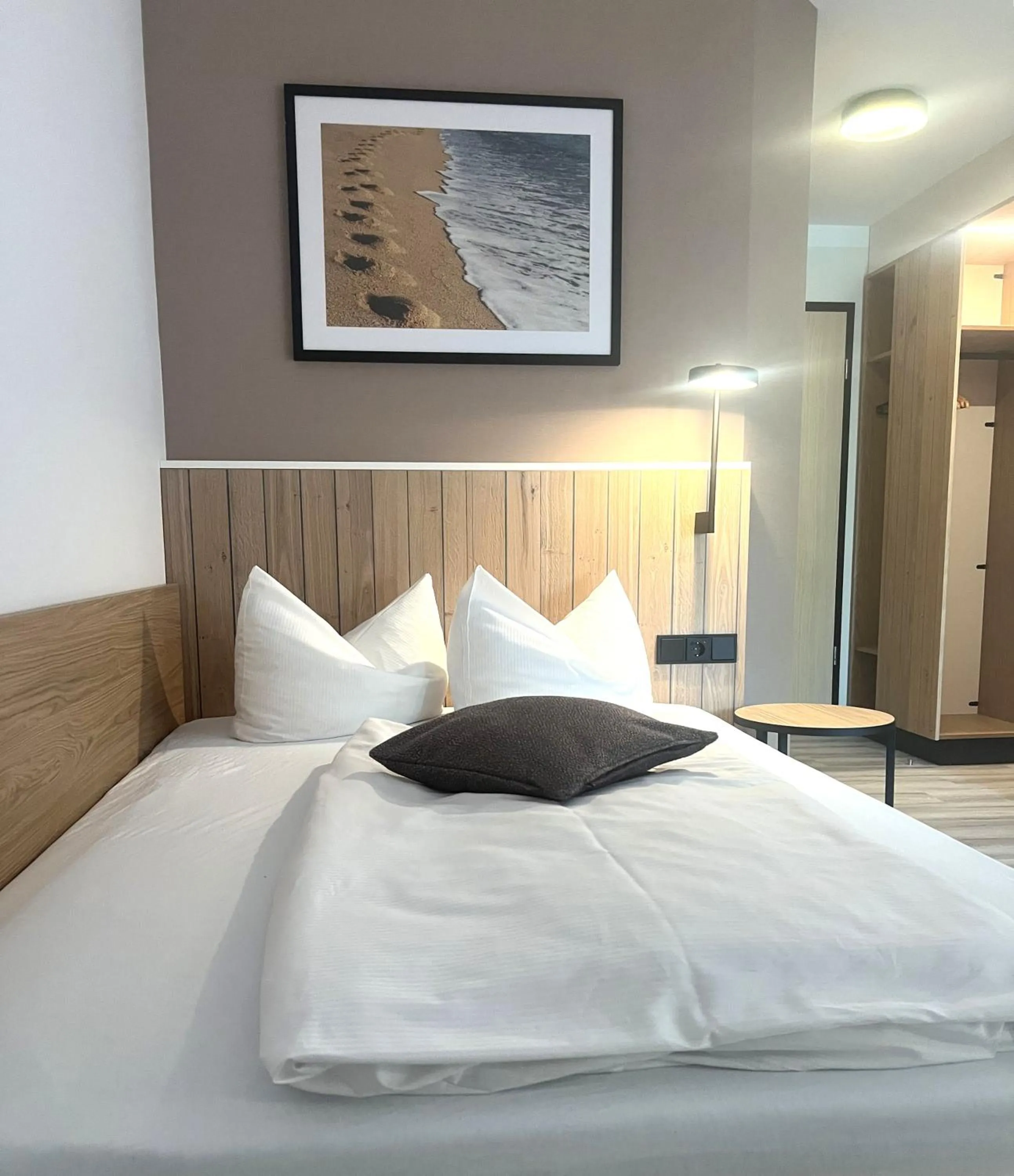 Bed in Atrium Hotel Krüger