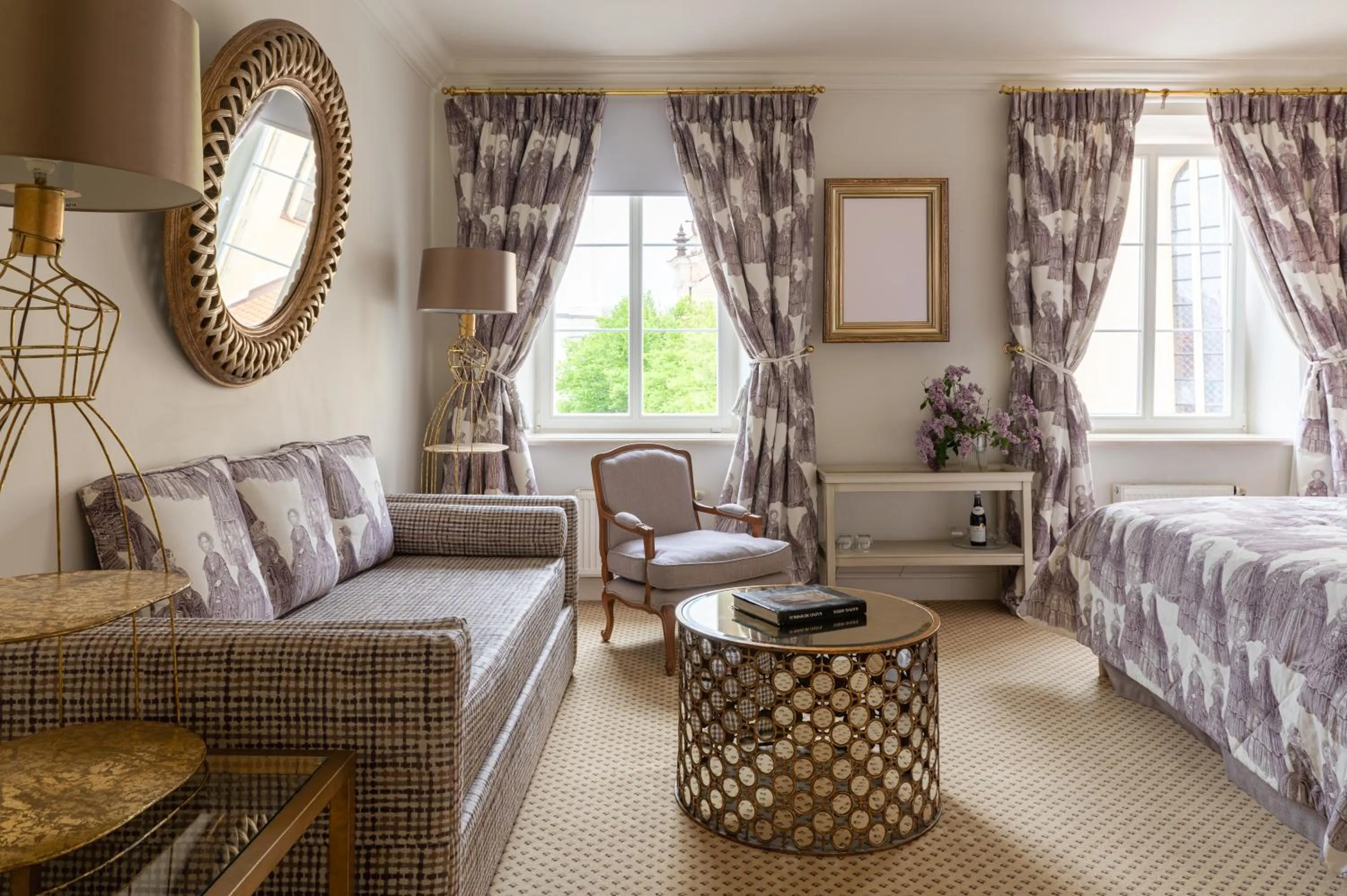 Living room, Bed in NARUTIS Hotel - Small Luxury Hotels of The World