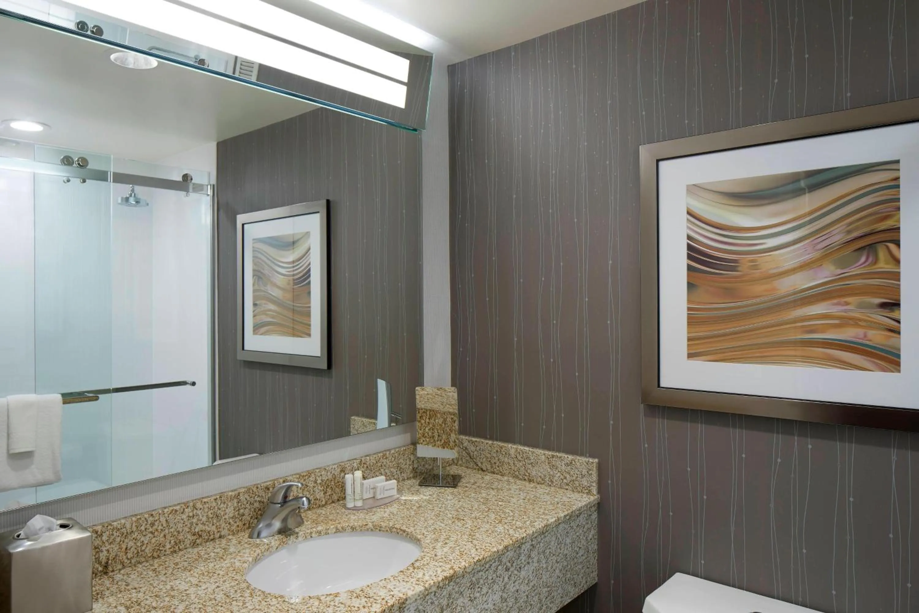 Bathroom in Courtyard by Marriott Albany Thruway