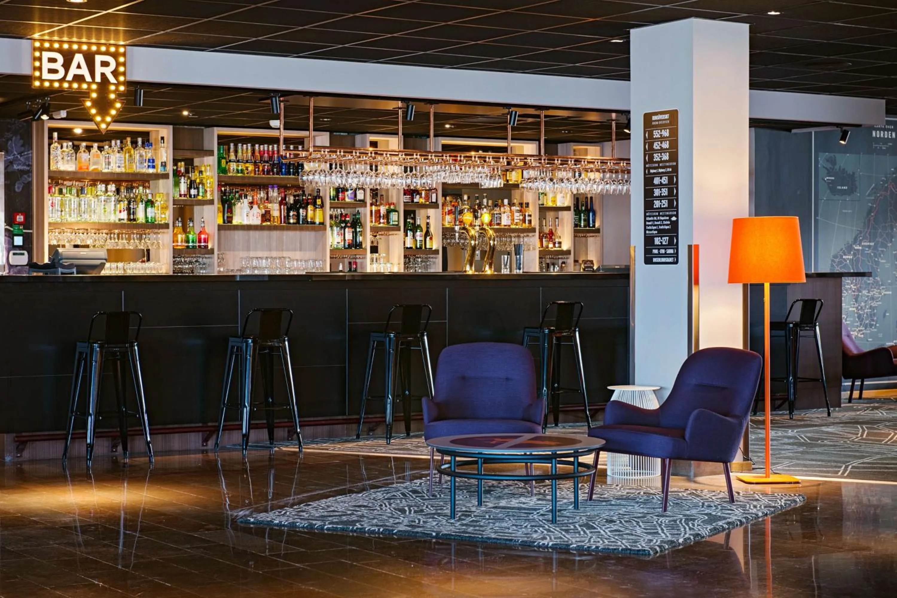 Lounge or bar in Scandic Elmia