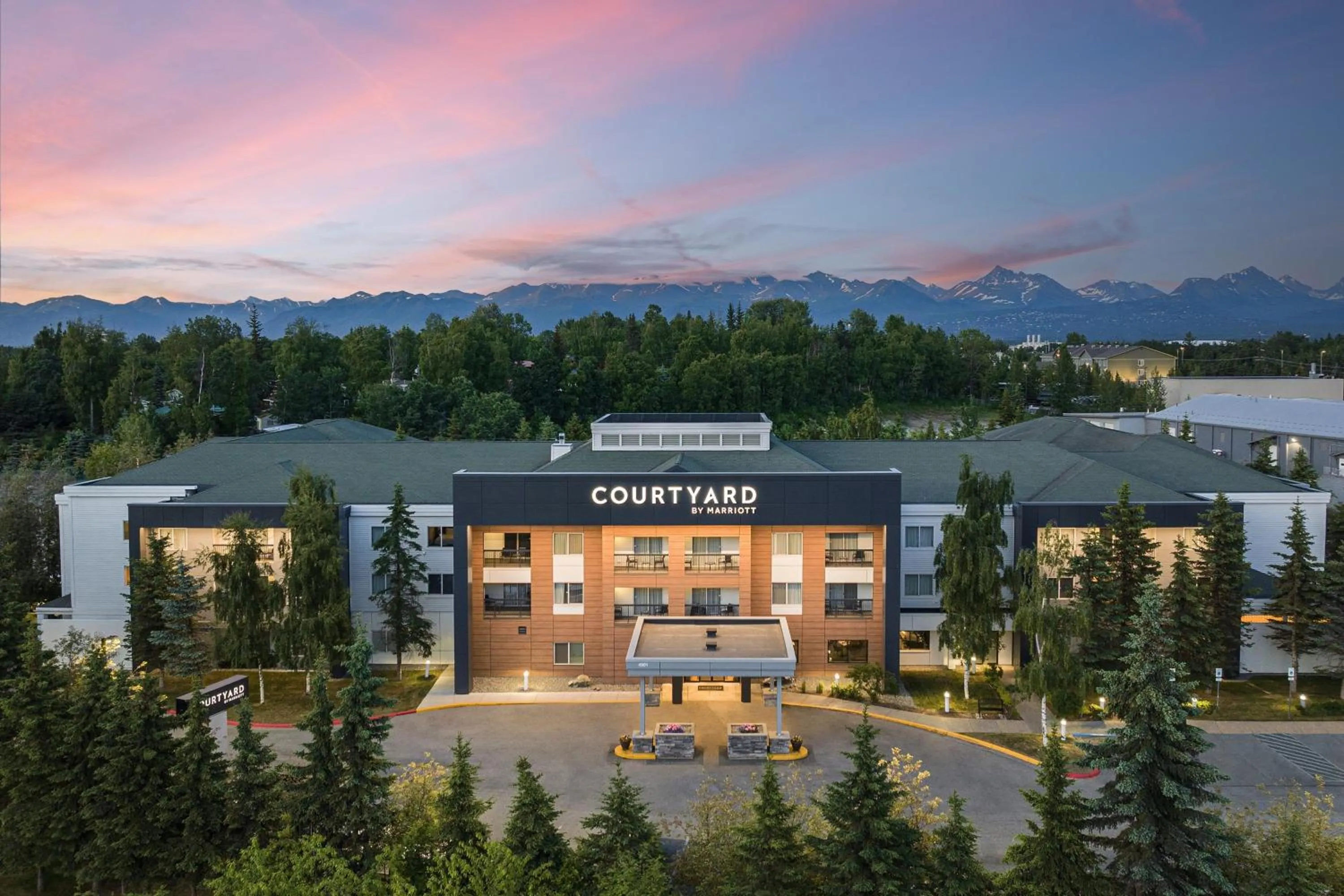 Property building in Courtyard by Marriott Anchorage Airport