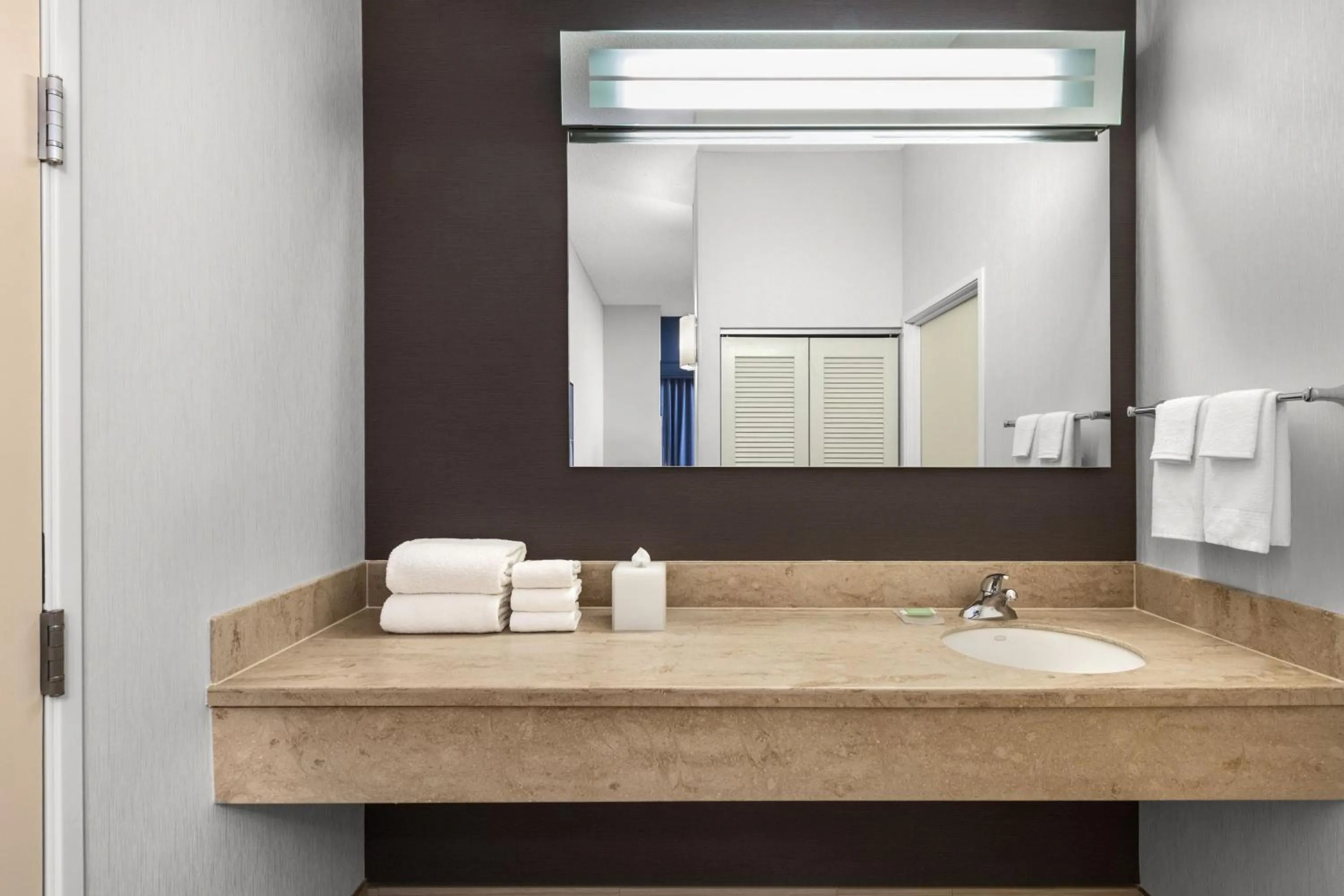 Bathroom in Courtyard by Marriott Anchorage Airport