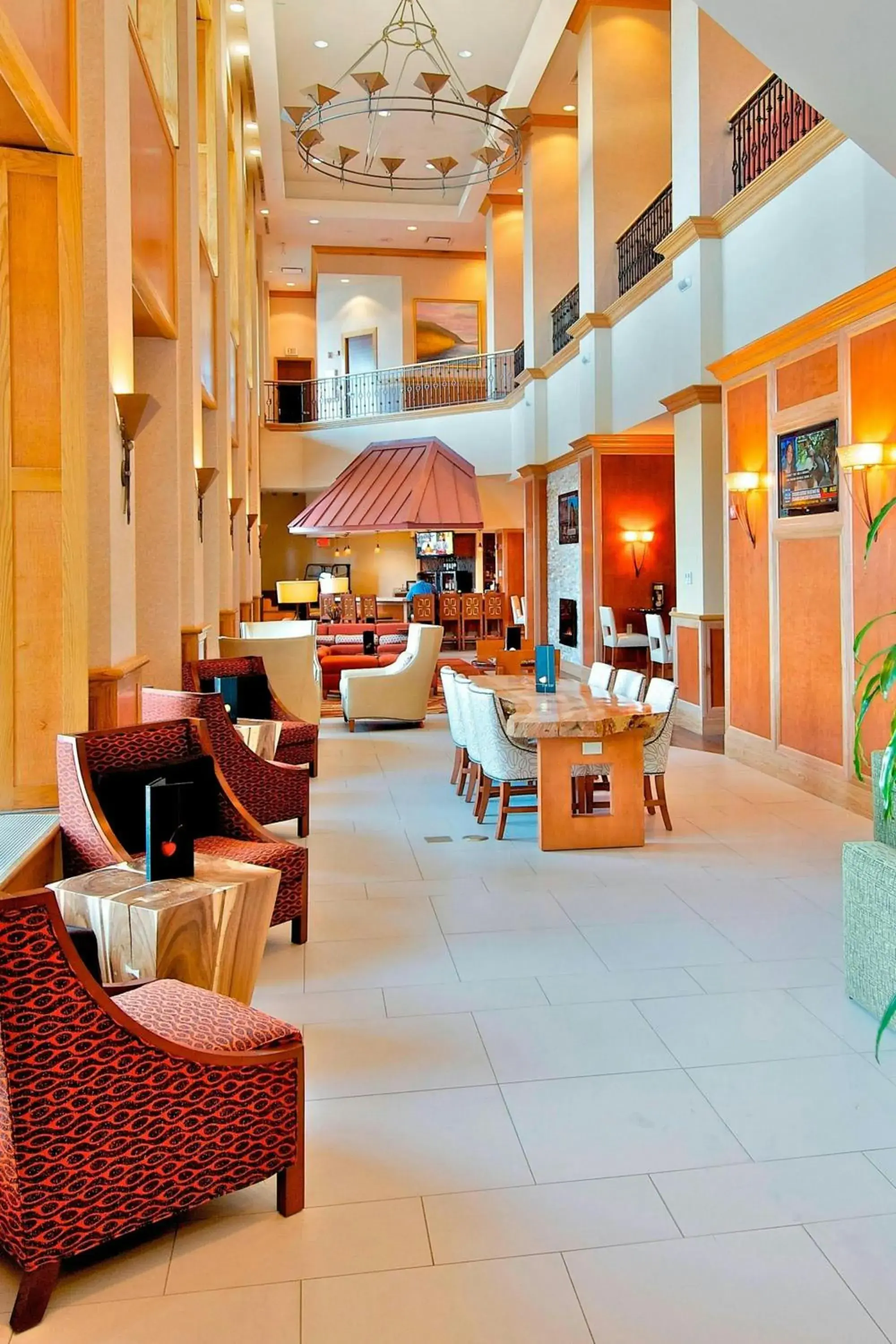 Lobby or reception in Marriott Anchorage Downtown Lobby or reception in Marriott Anchorage Downtown