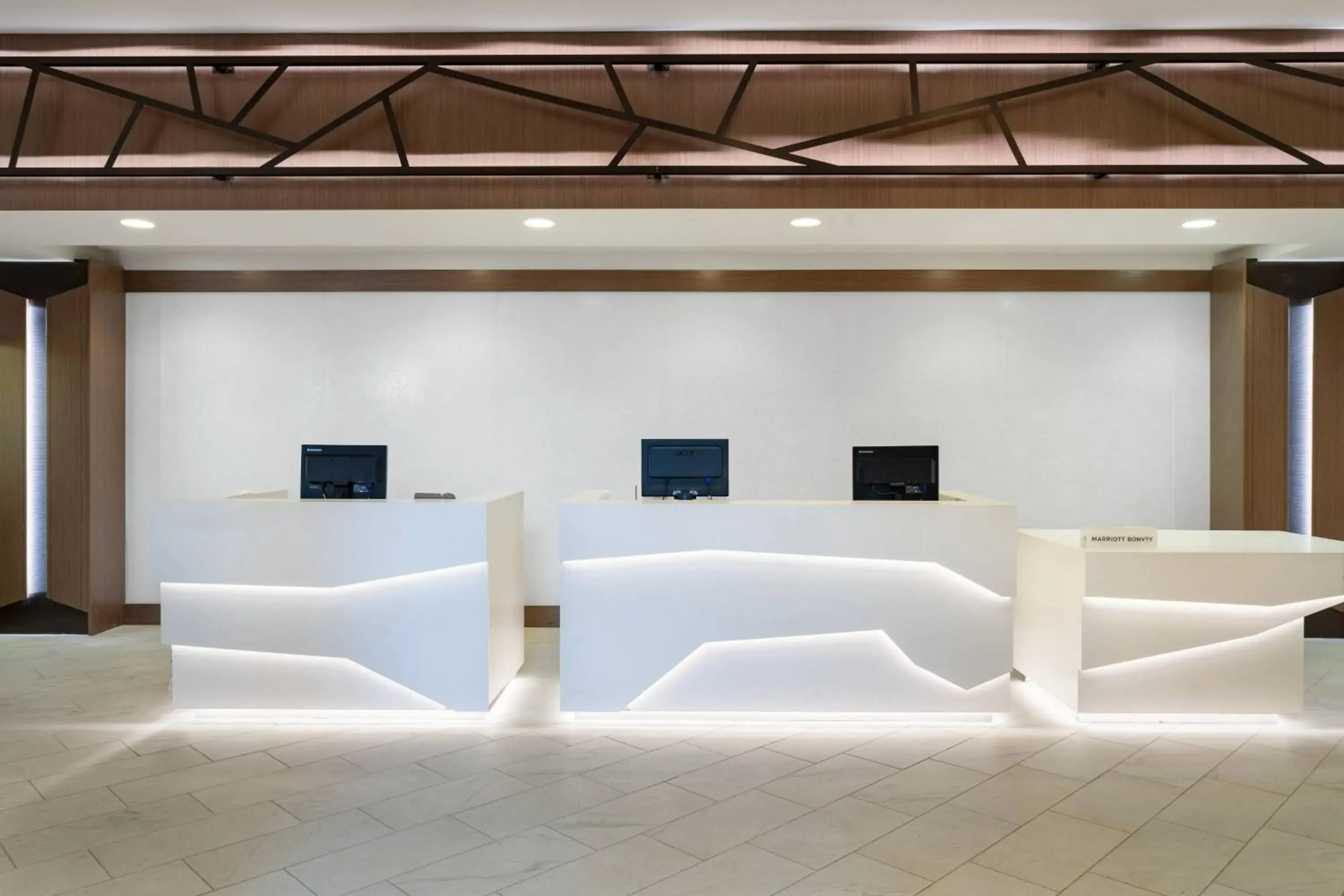 Lobby or reception in Marriott Anchorage Downtown Lobby or reception in Marriott Anchorage Downtown