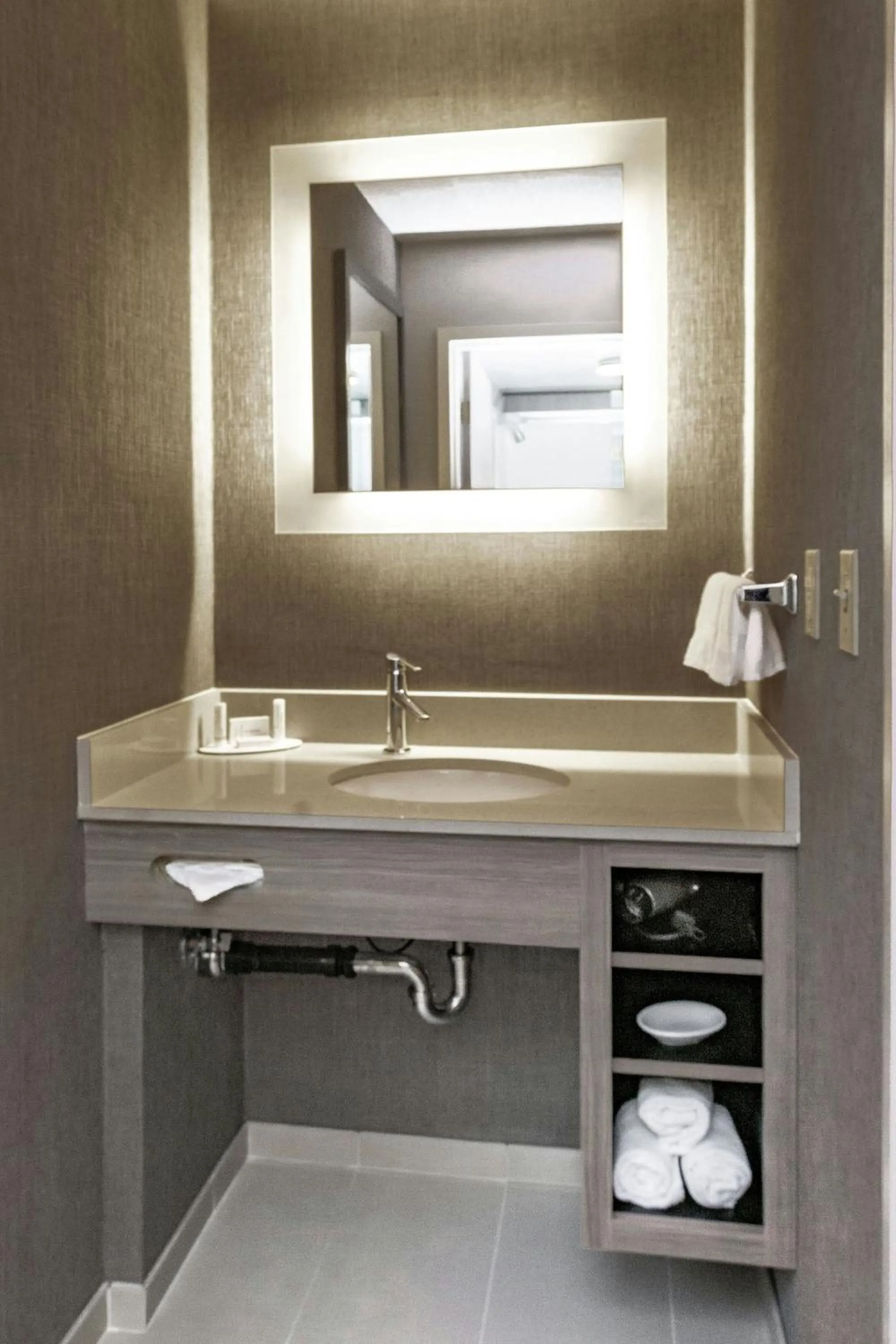 Bathroom in SpringHill Suites Anchorage Midtown