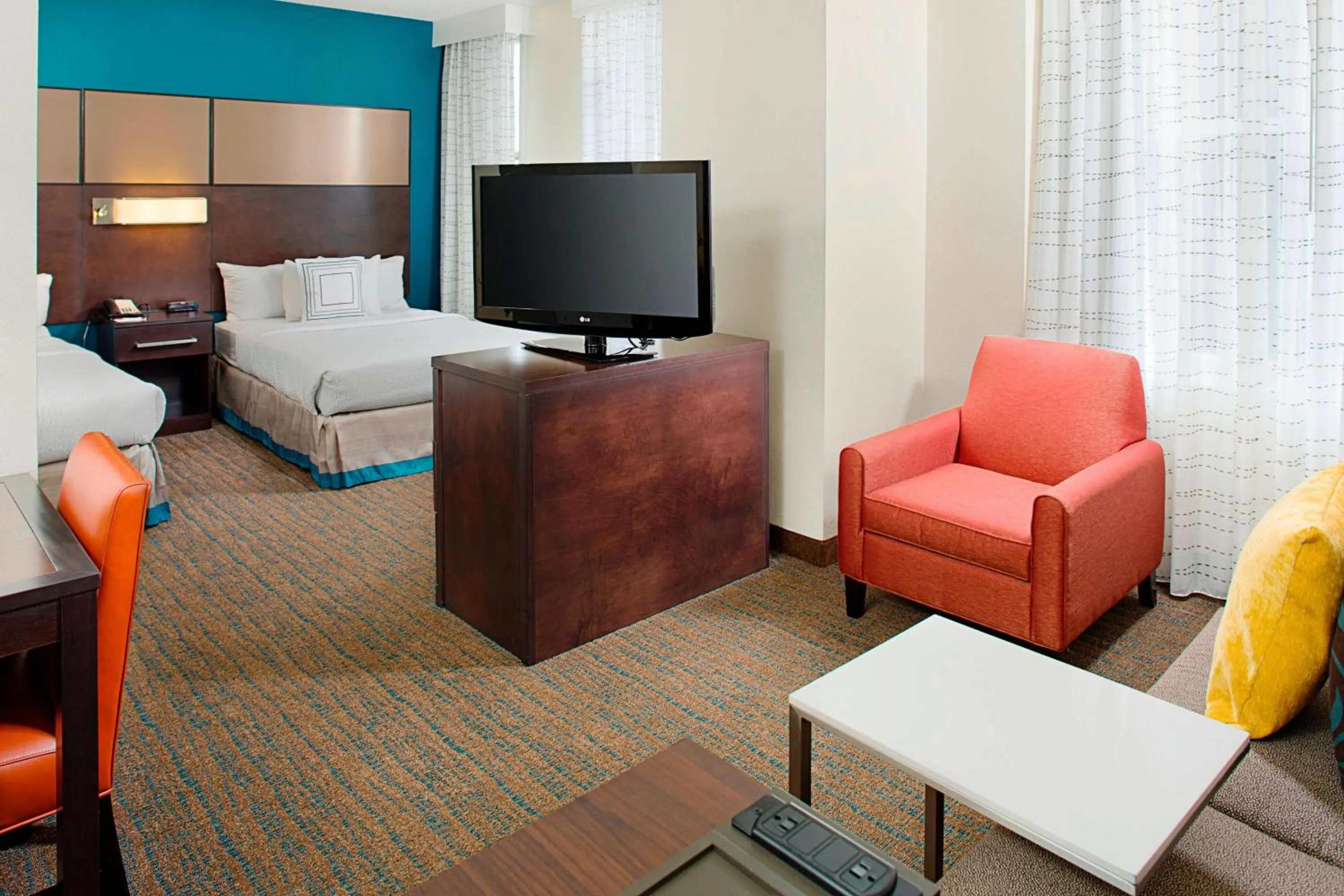 Bedroom, Bed in Residence Inn Atlanta Downtown