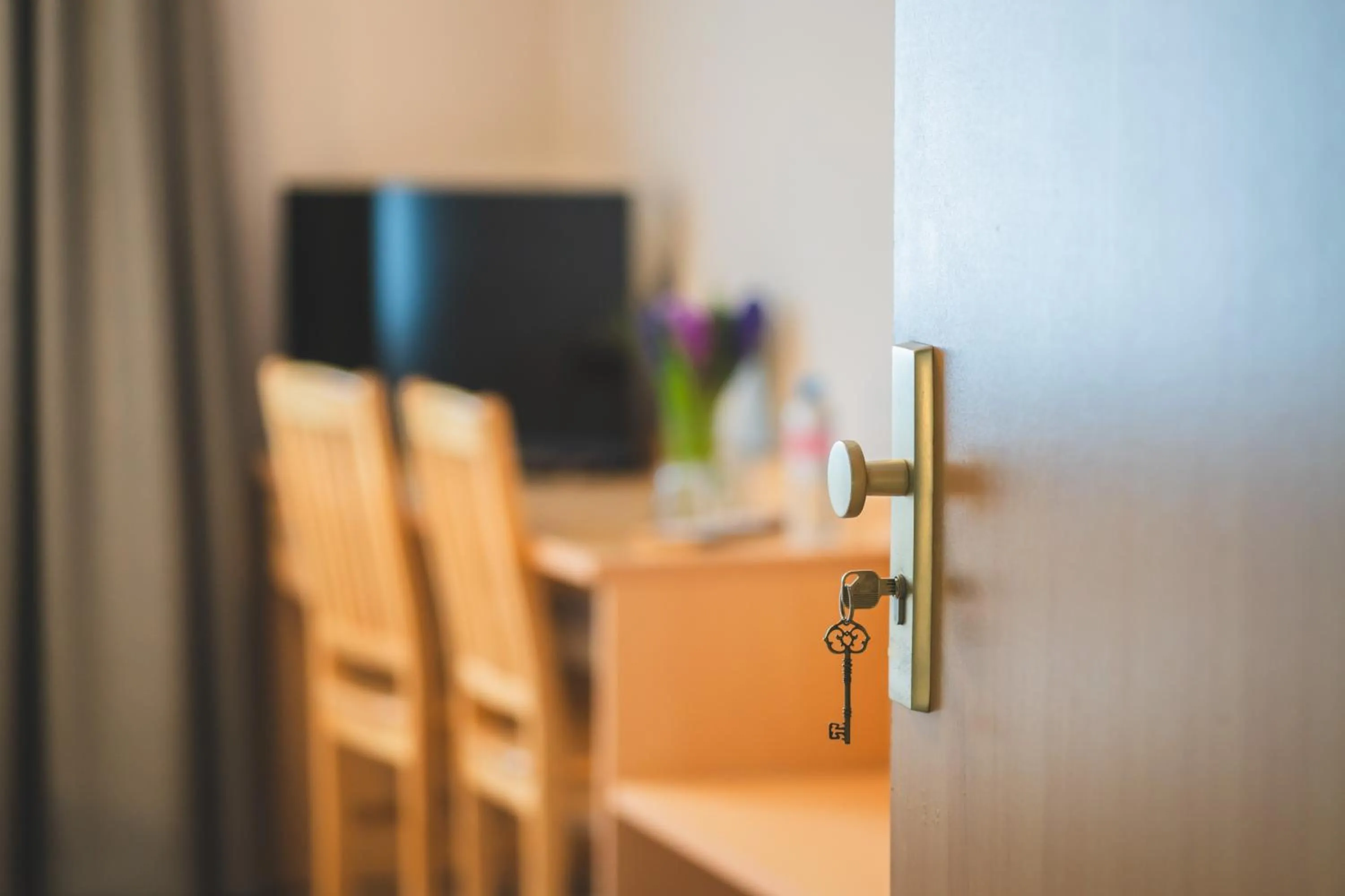 Bedroom in ARIBĖ Hotel Klaipėda, Free parking