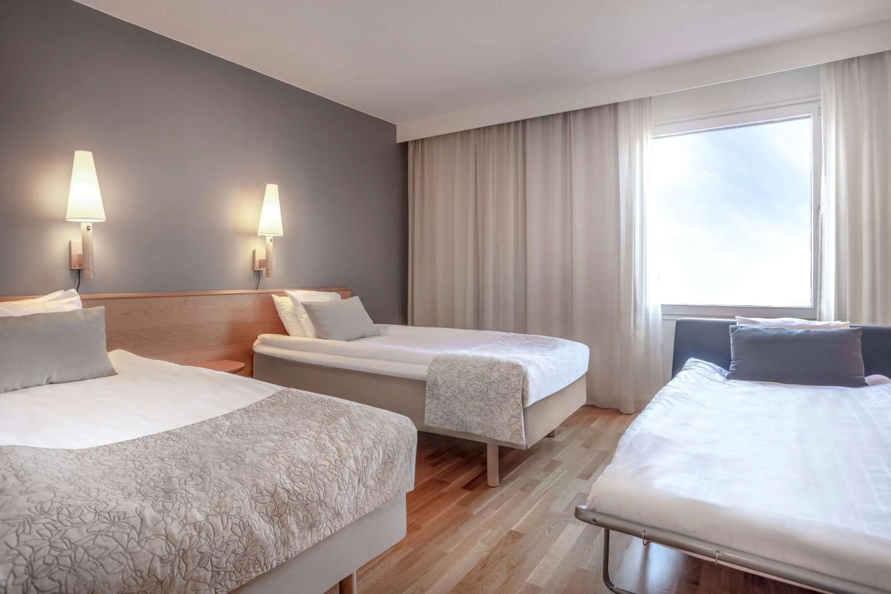 Bedroom, Bed in Scandic Portalen