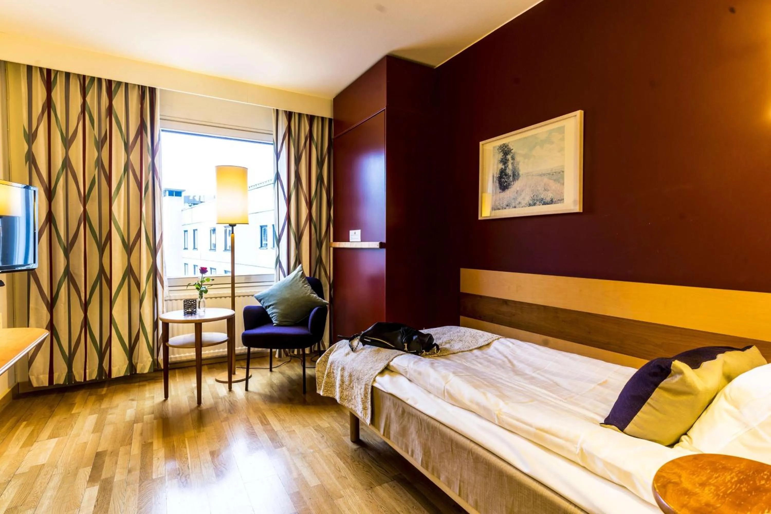 Bedroom, Bed in Scandic Portalen