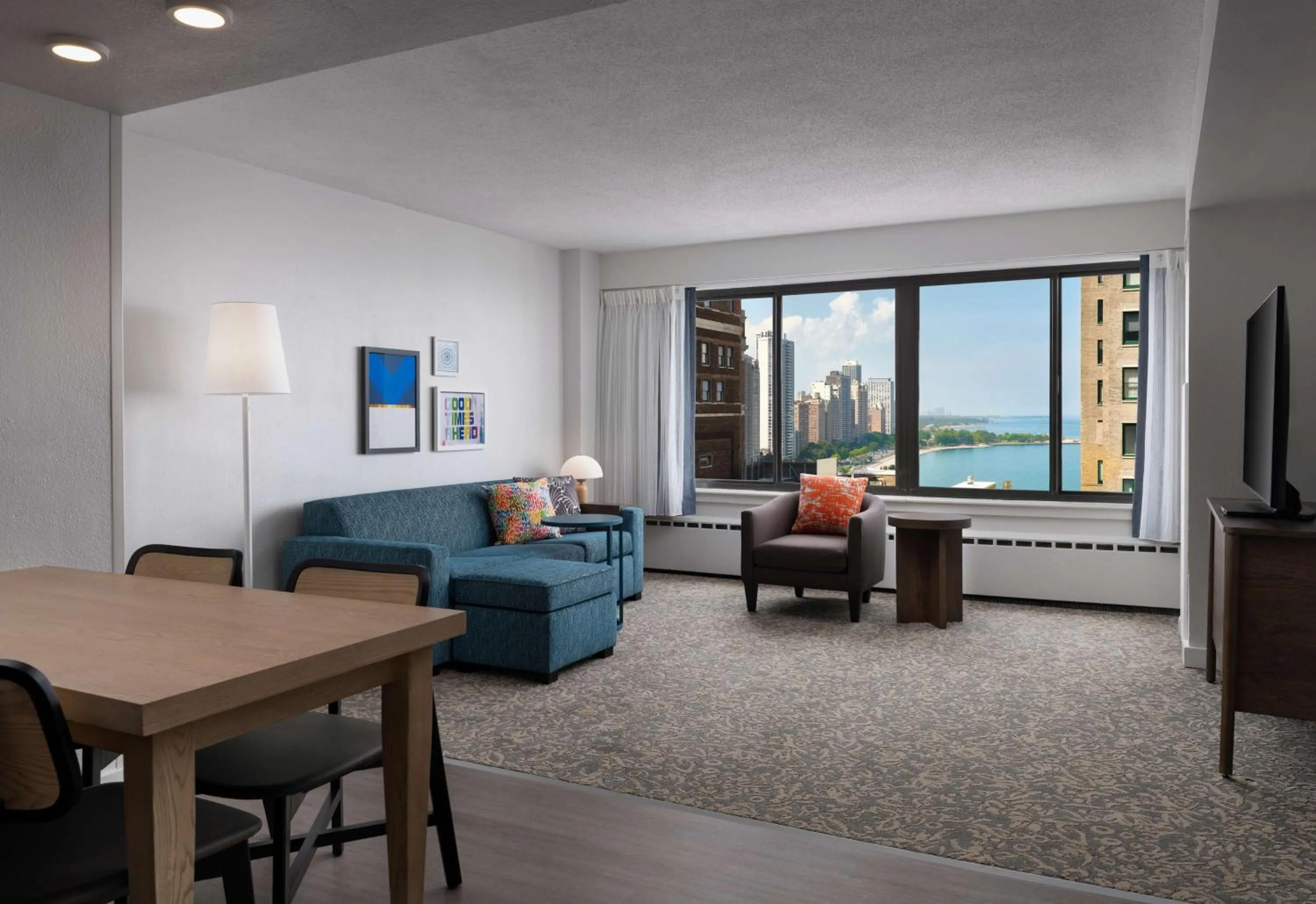Living room in Sonesta ES Suites Chicago Downtown Magnificent Mile Medical
