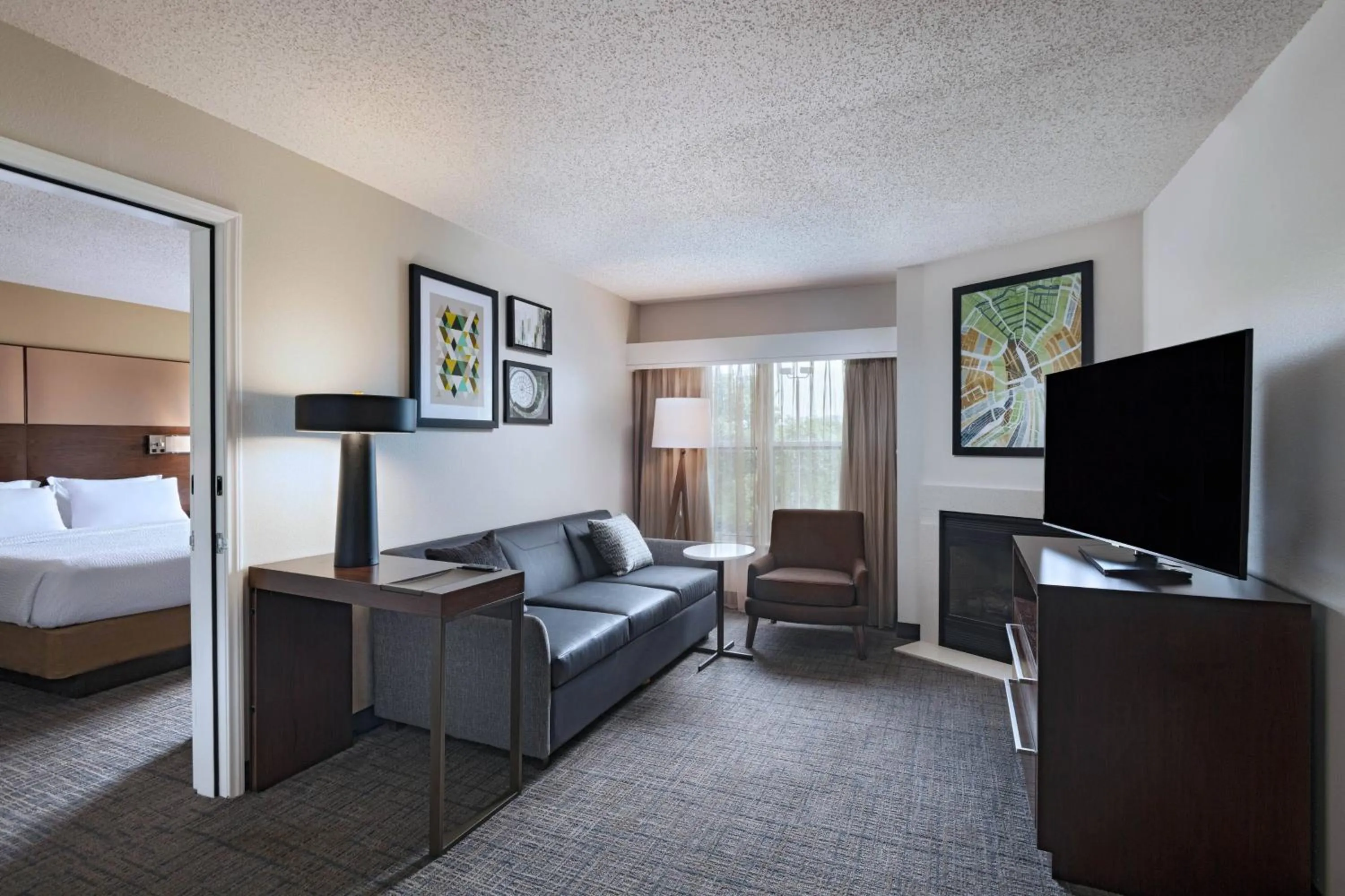 Living room, Bed in Residence Inn by Marriott Austin The Domain Area