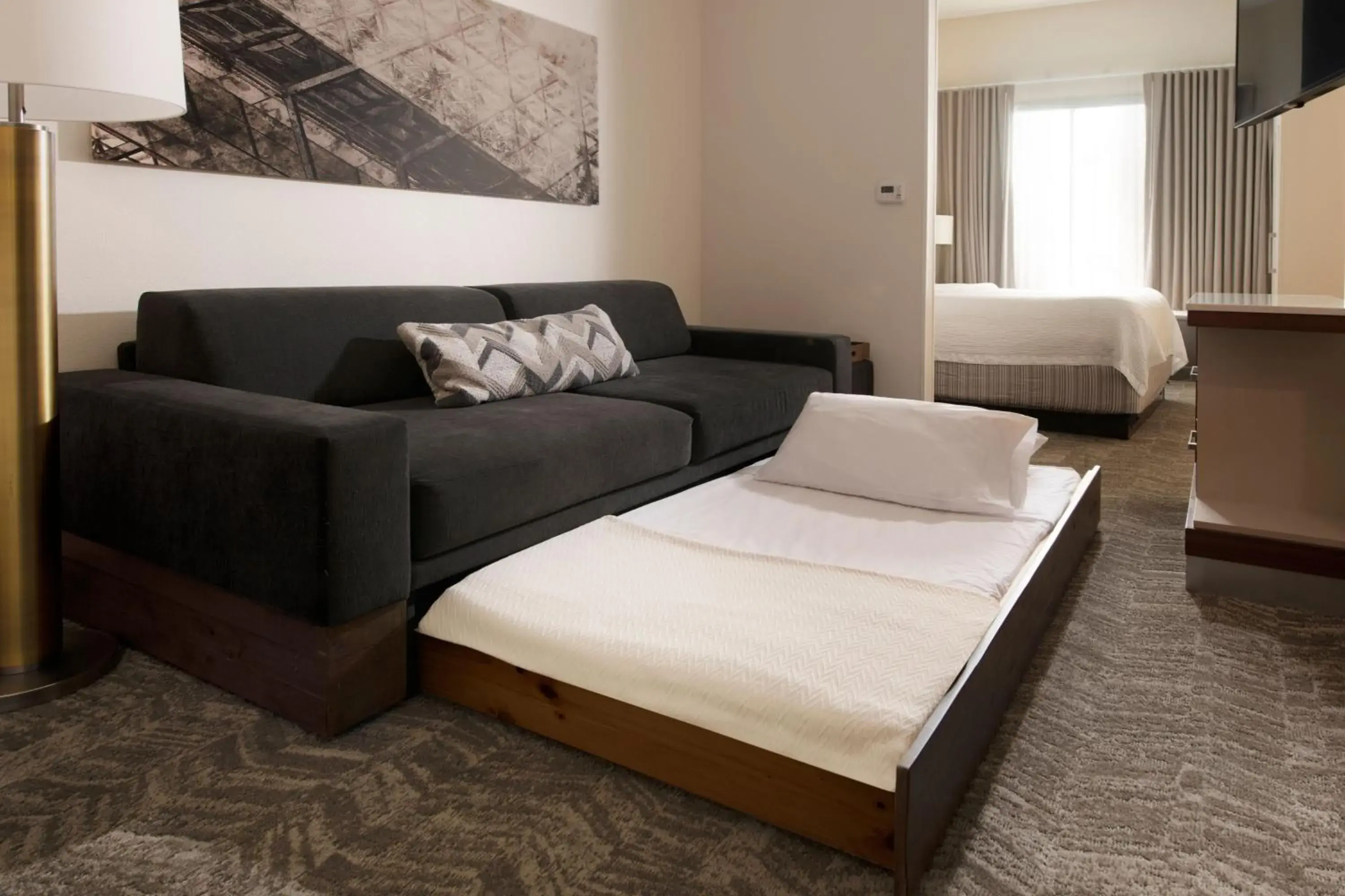 Double Suite with Sofa Bed - Hearing Accessible in SpringHill Suites by Marriott Austin The Domain Area Double Suite with Sofa Bed - Hearing Accessible in SpringHill Suites by Marriott Austin The Domain Area