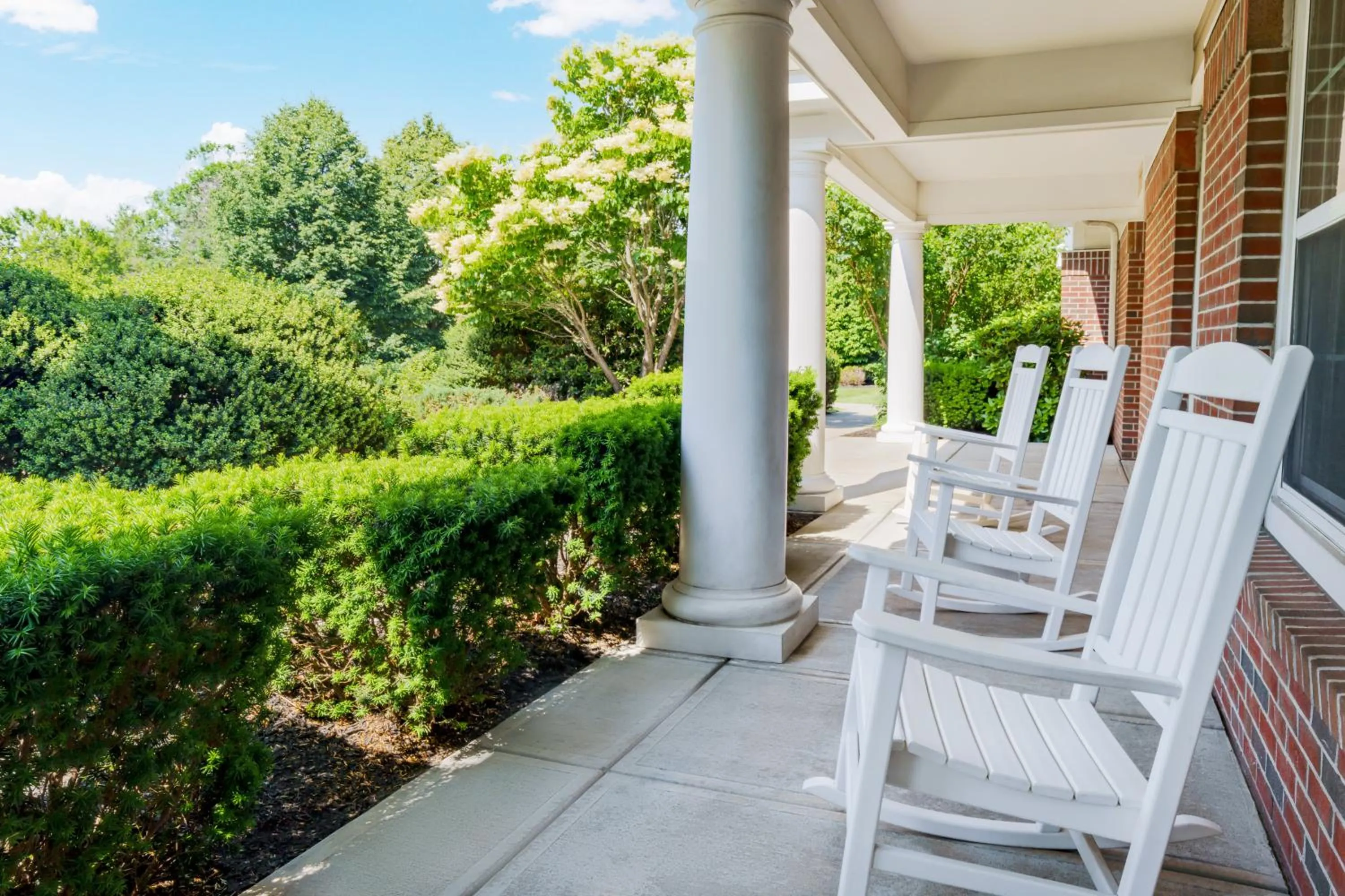 Patio in Residence Inn Boston Franklin