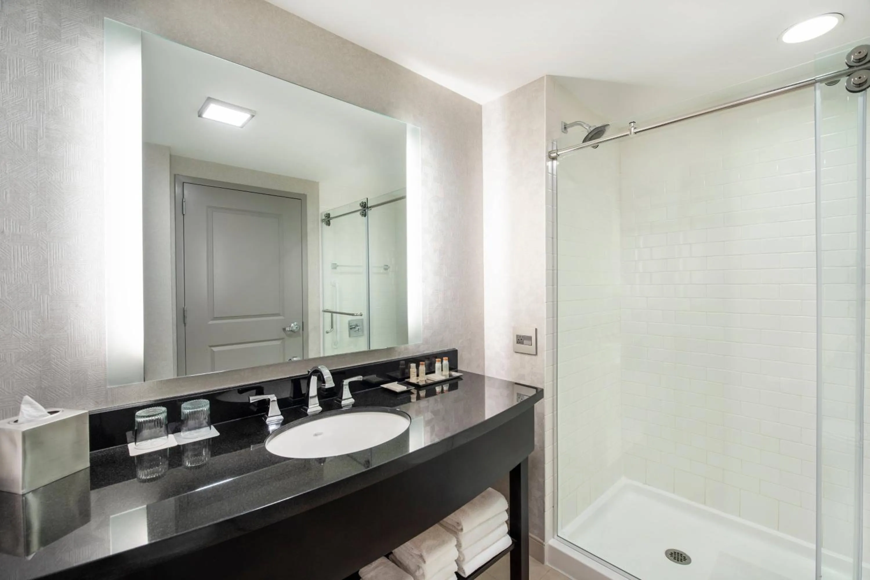 Bathroom in Renaissance Boston Patriot Place Hotel