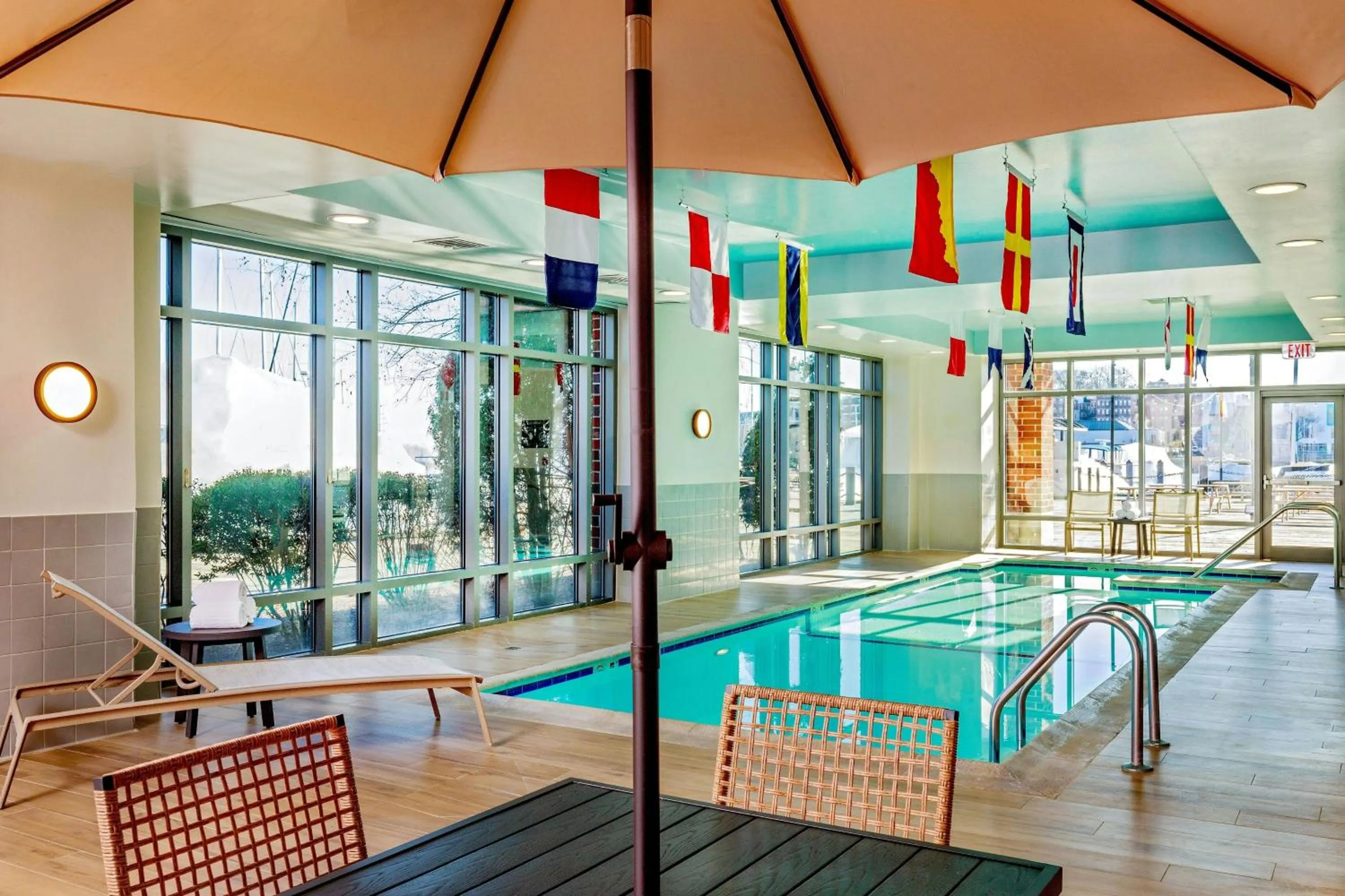 Swimming pool in Residence Inn by Marriott Boston Harbor on Tudor Wharf
