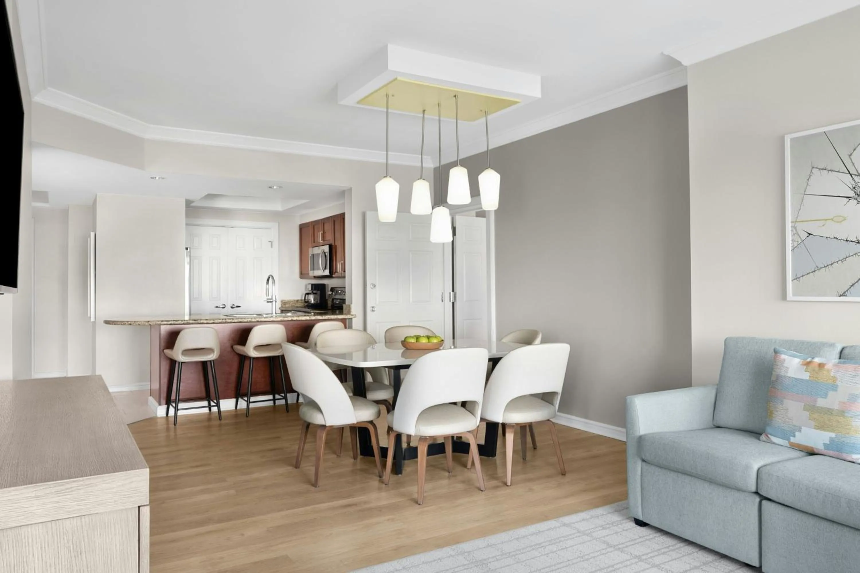 Living room in Marriott's BeachPlace Towers