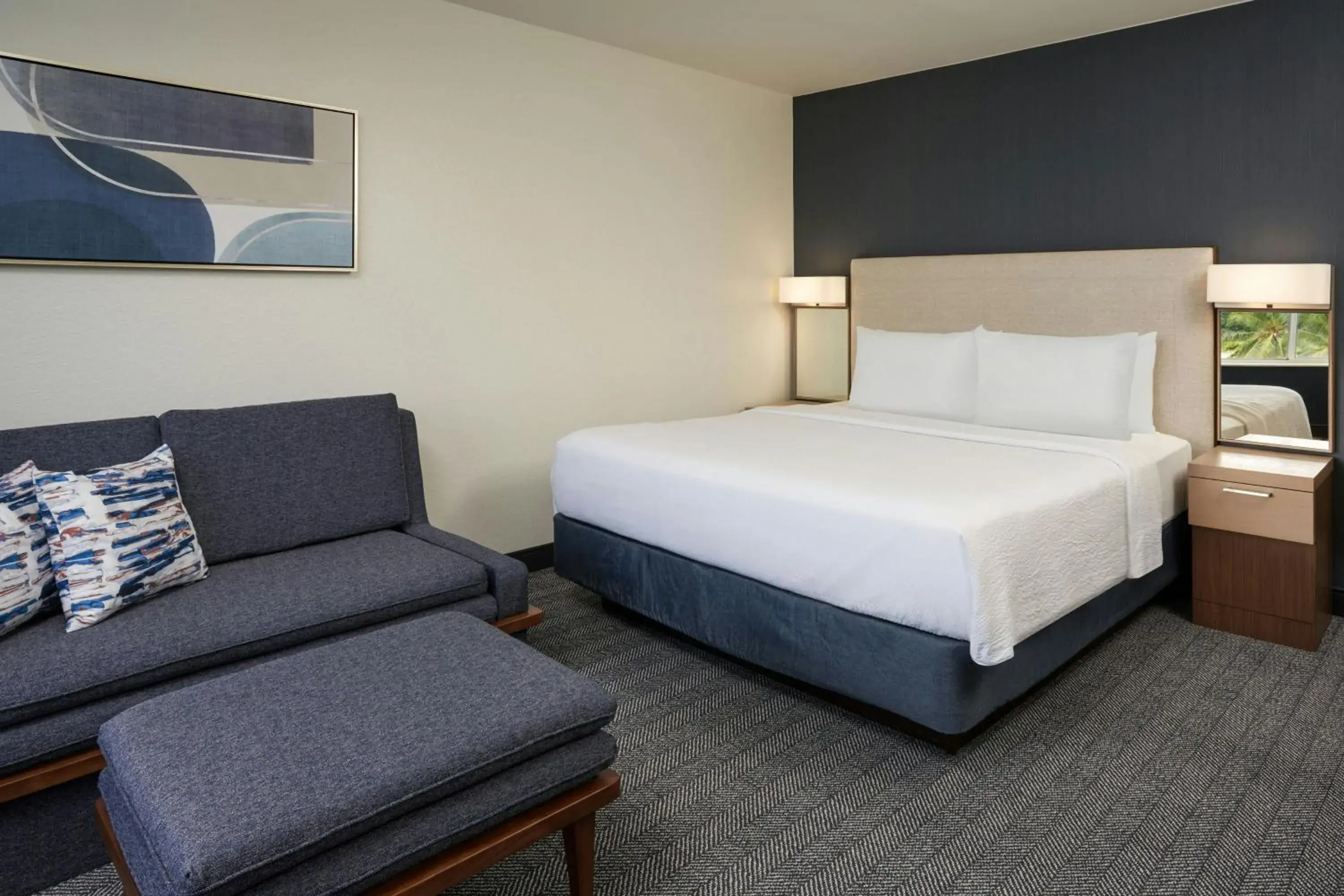 Newly renovated King Room with Sofa Bed -Hearing Accessible in Courtyard by Marriott Fort Lauderdale Weston Newly renovated King Room with Sofa Bed -Hearing Accessible in Courtyard by Marriott Fort Lauderdale Weston
