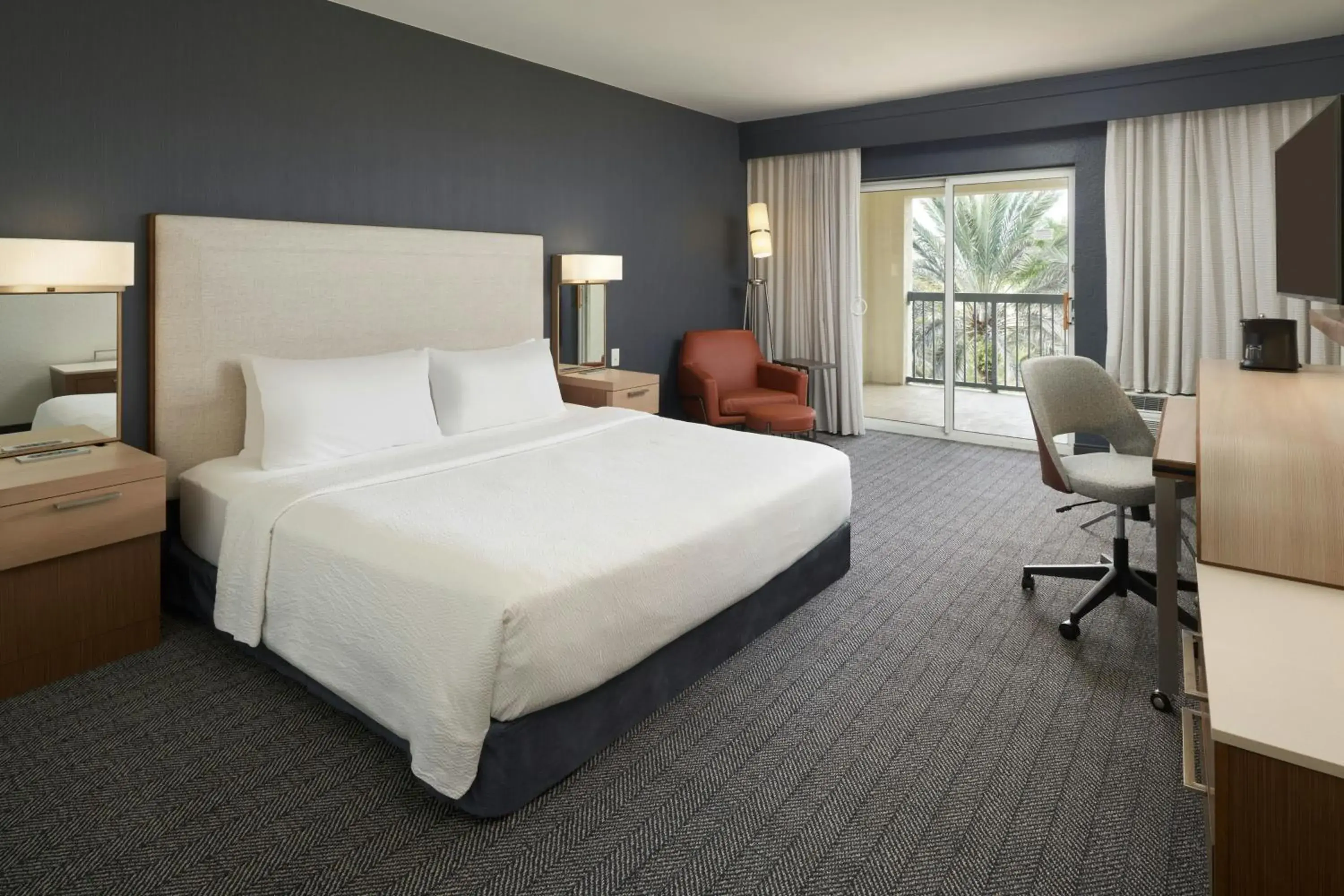 King Room with Sofa Bed and Balcony in Courtyard by Marriott Fort Lauderdale Weston King Room with Sofa Bed and Balcony in Courtyard by Marriott Fort Lauderdale Weston