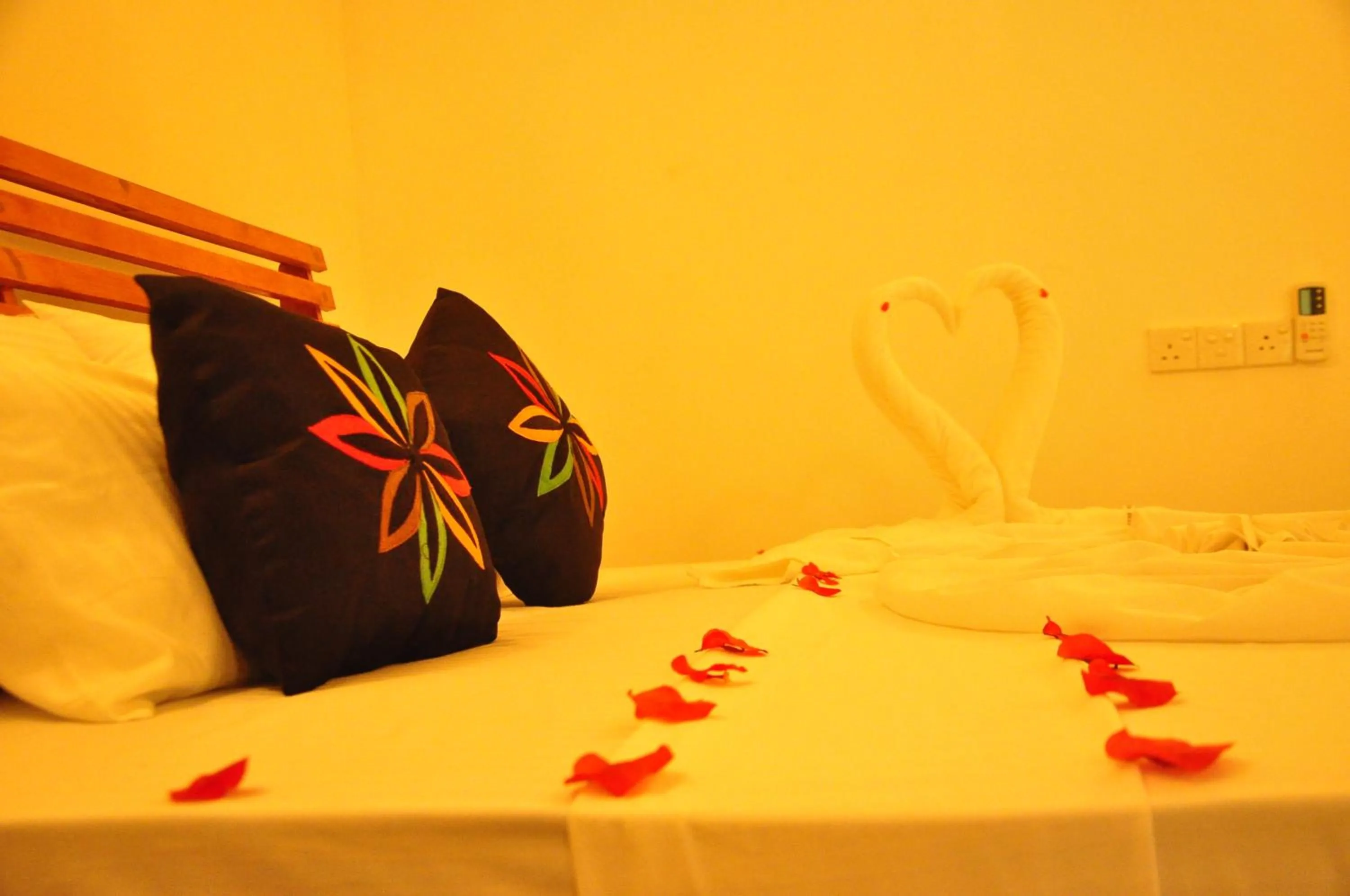 Bed in Rock Lake Home Stay