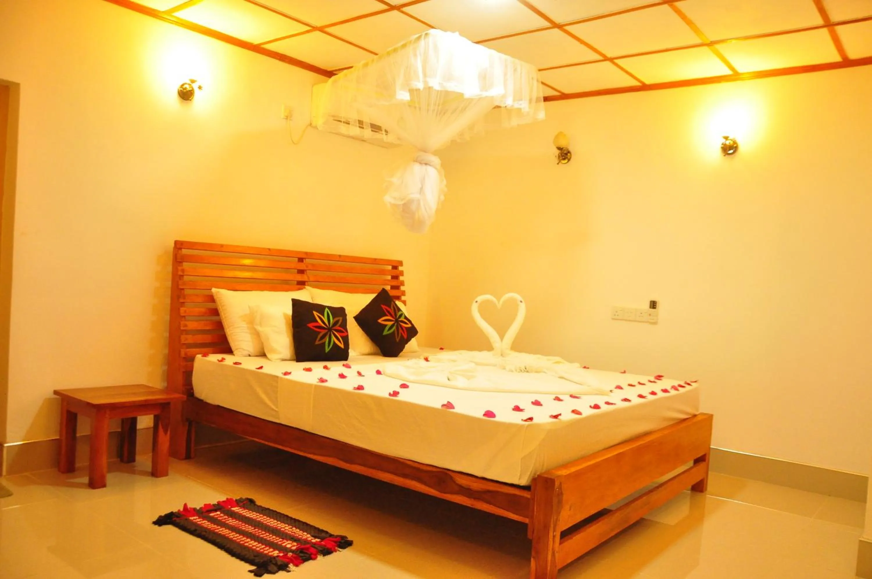 Bed in Rock Lake Home Stay